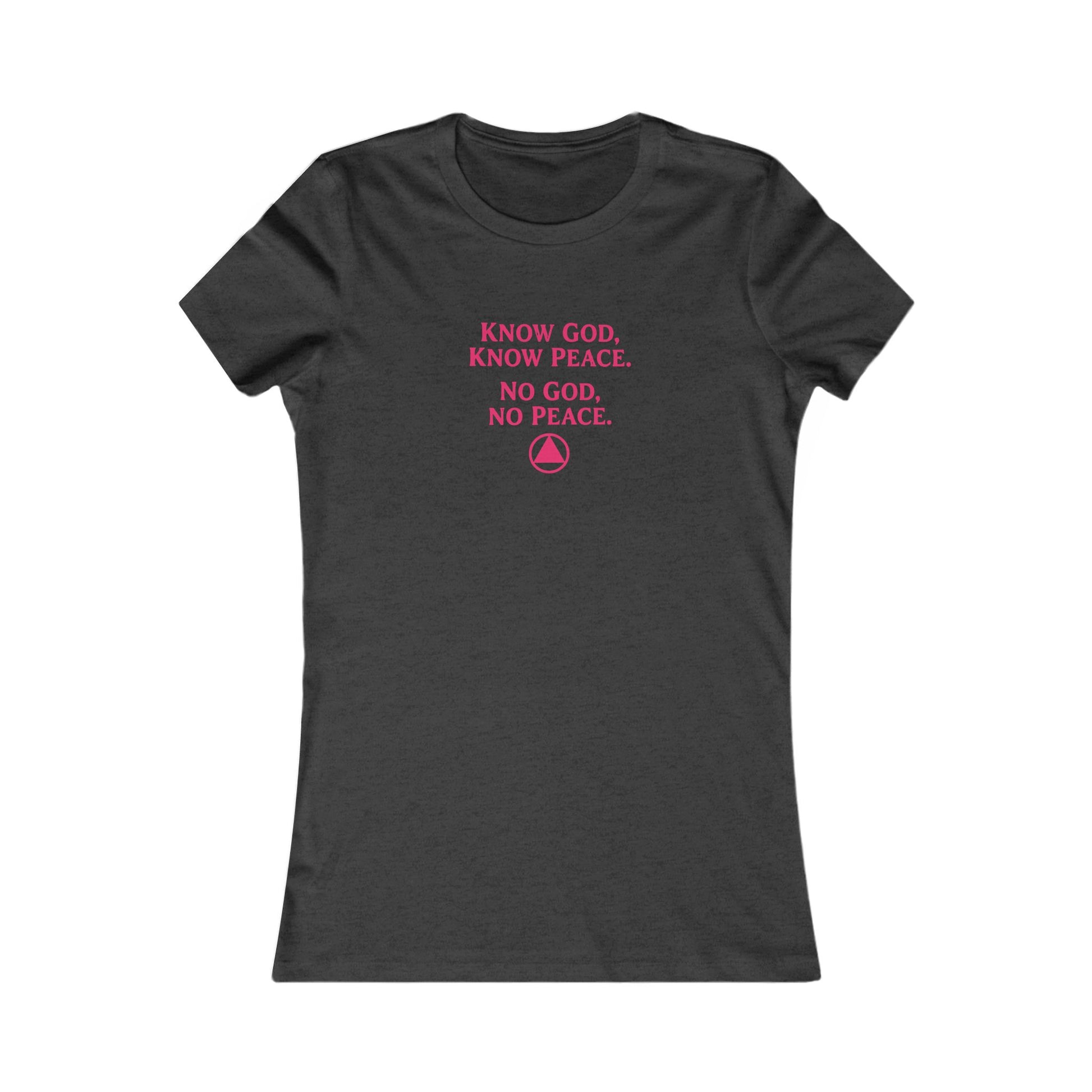 Women's Faith Tee — "Know God, Know Peace" Inspirational Christian T-Shirt | Amends Apparel Co