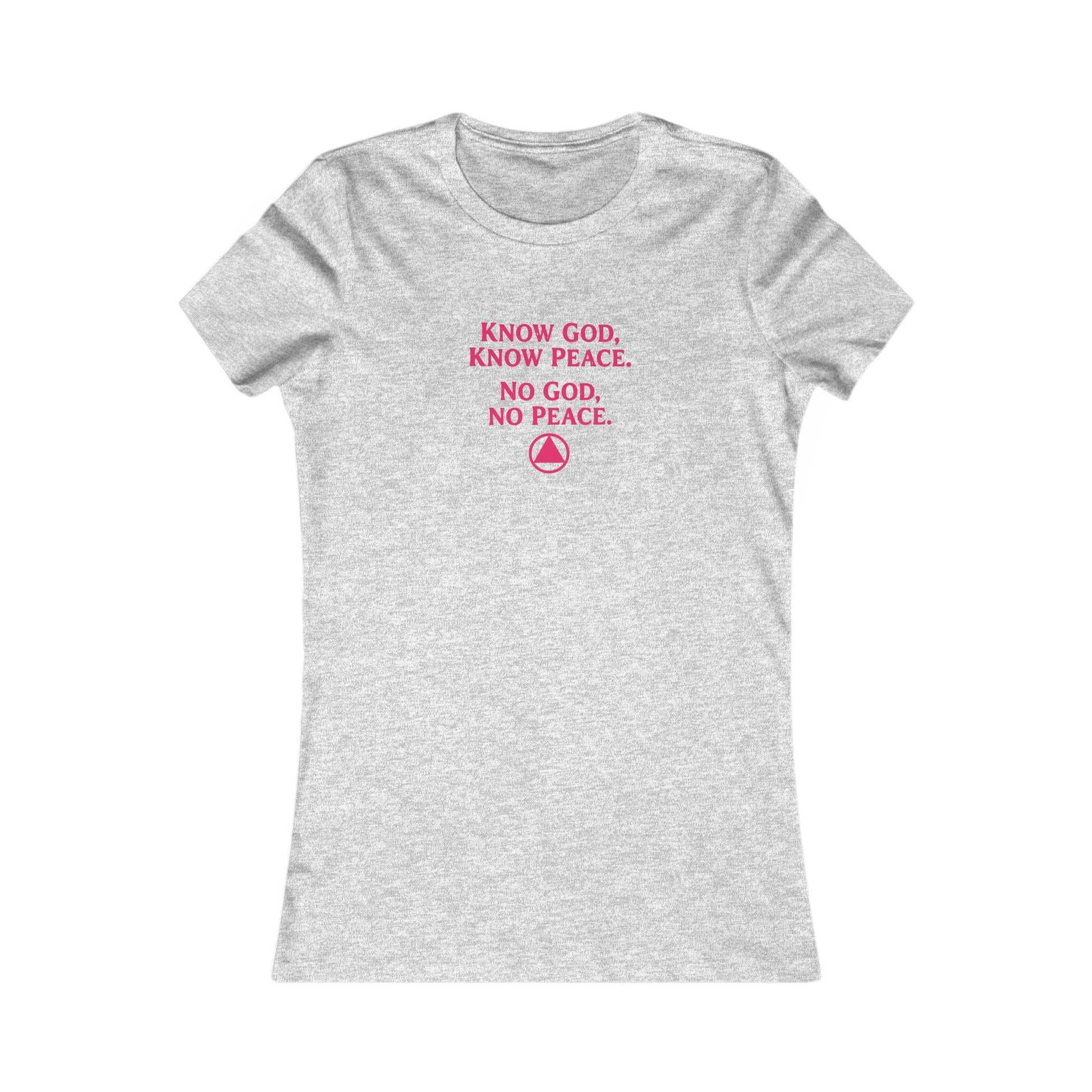Women's Faith Tee — "Know God, Know Peace" Inspirational Christian T-Shirt | Amends Apparel Co