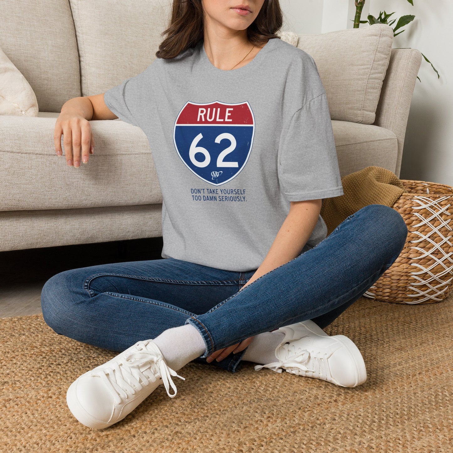 Rule 62 T‑Shirt — "Don’t Take Yourself Too Damn Seriously" Relaxed Tee | Amends Apparel Co
