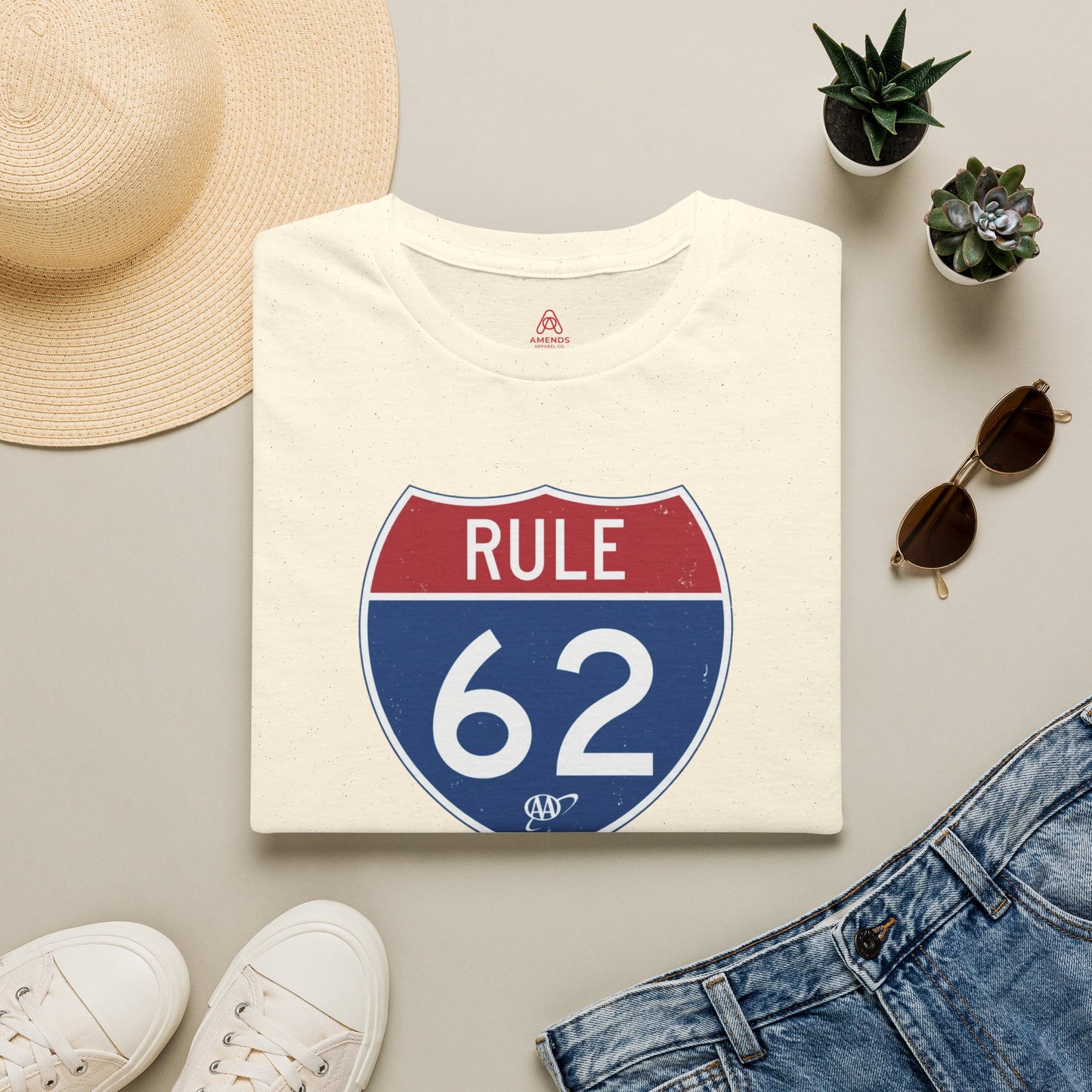 Rule 62 T‑Shirt — "Don’t Take Yourself Too Damn Seriously" Relaxed Tee | Amends Apparel Co