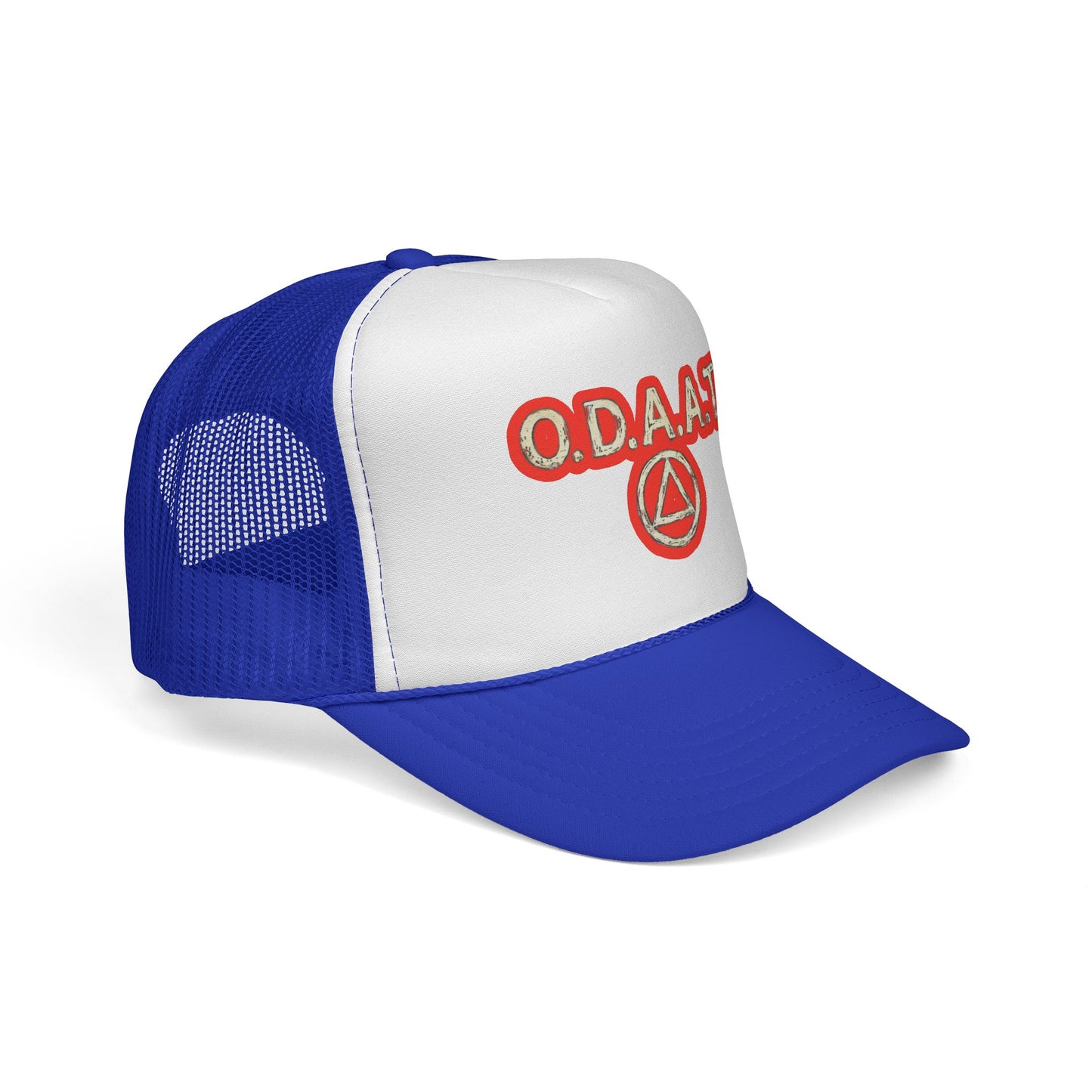 O.D.A.A.T. Trucker Cap — Recovery Sobriety Hat with AA Symbol