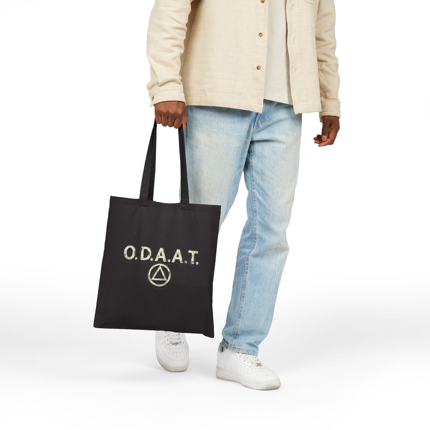 O.D.A.A.T. Recovery Triangle Tote Bag — Recovery Symbol Cotton Canvas Tote