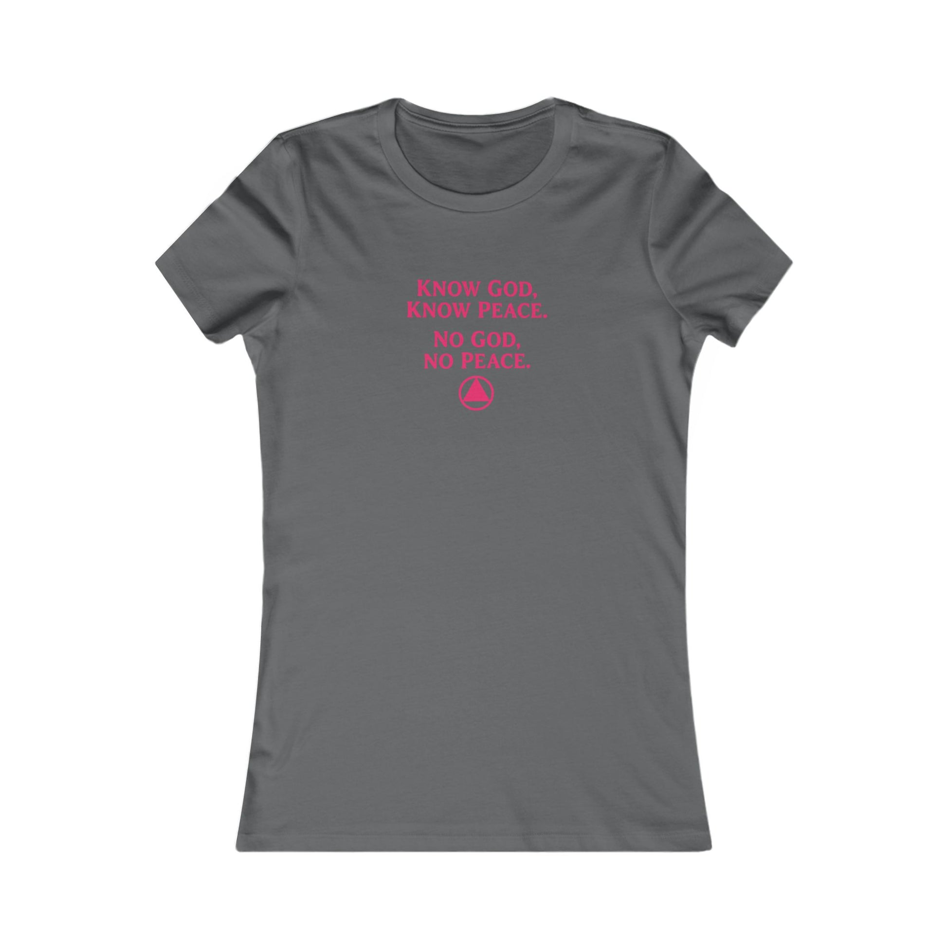 Women's Faith Tee — "Know God, Know Peace" Inspirational Christian T-Shirt | Amends Apparel Co