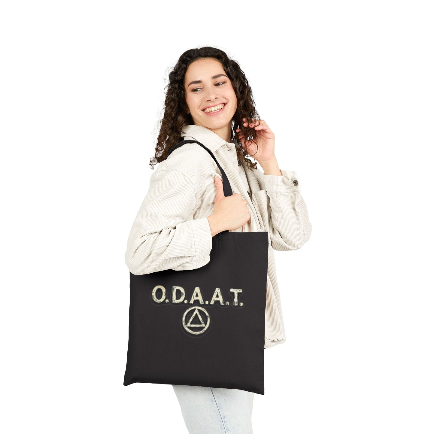 O.D.A.A.T. Recovery Triangle Tote Bag — Recovery Symbol Cotton Canvas Tote