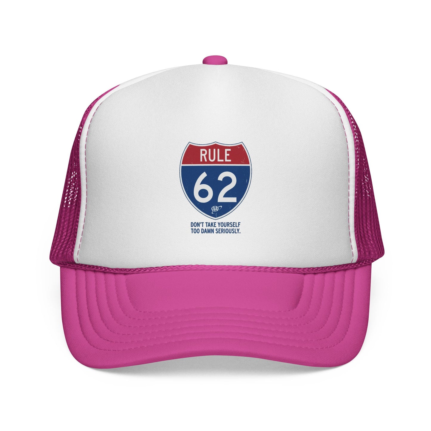 Trucker Cap — Rule 62 Retro Road Sign Patch Hat | Amends Apparel Co