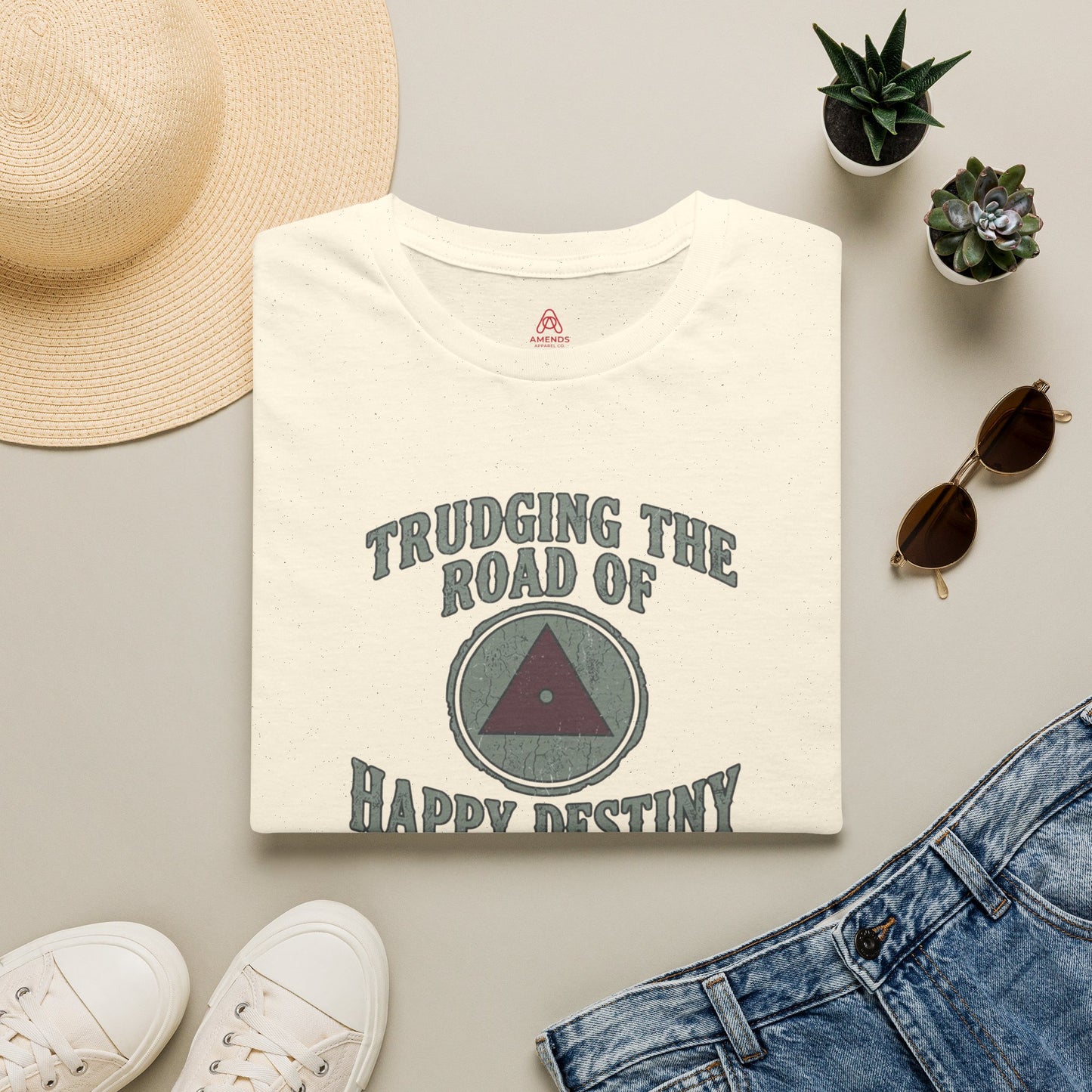 Trudging the Road of Happy Destiny T-Shirt | Amends Apparel Co