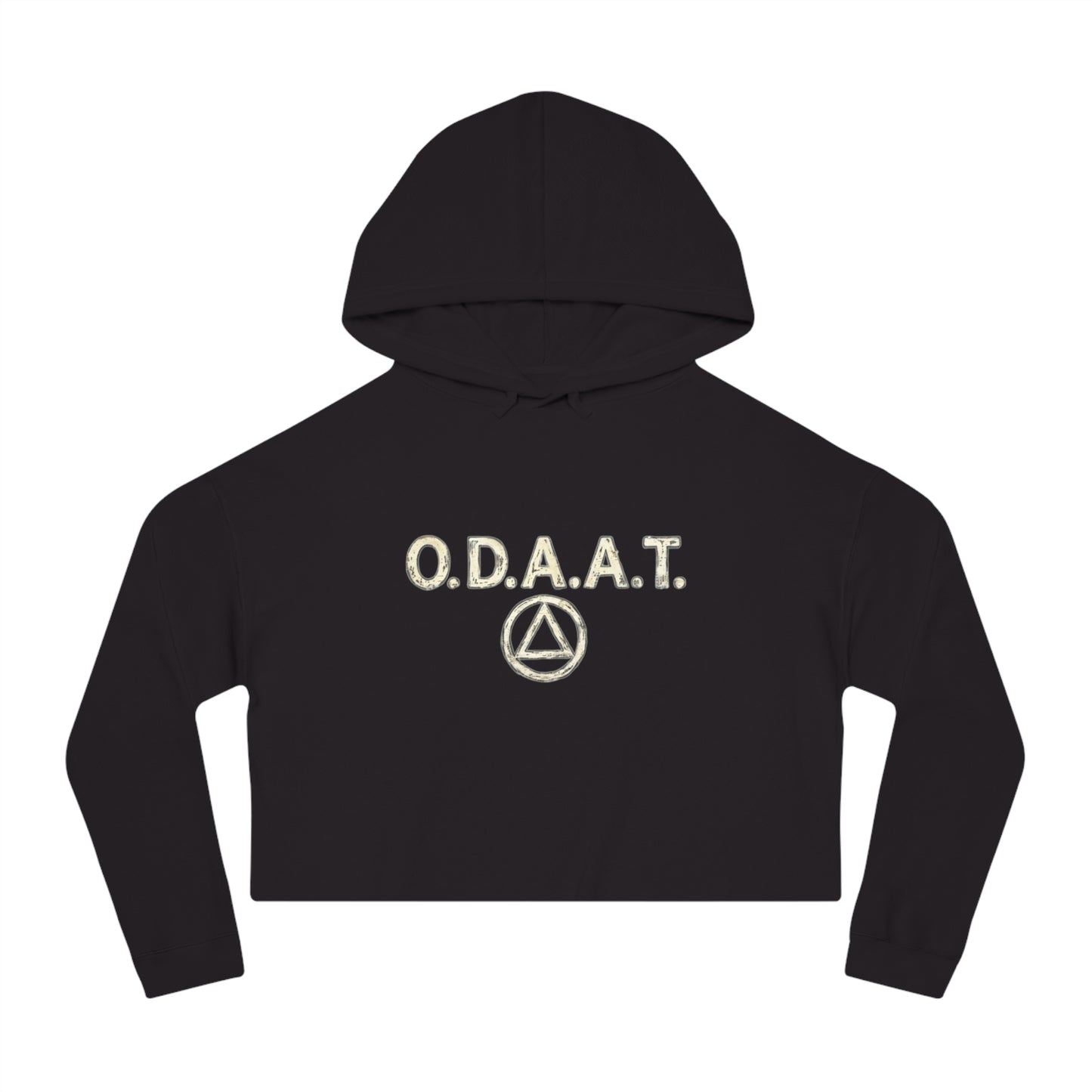 Cropped Hoodie — O.D.A.A.T. Recovery Design (Just For Today)