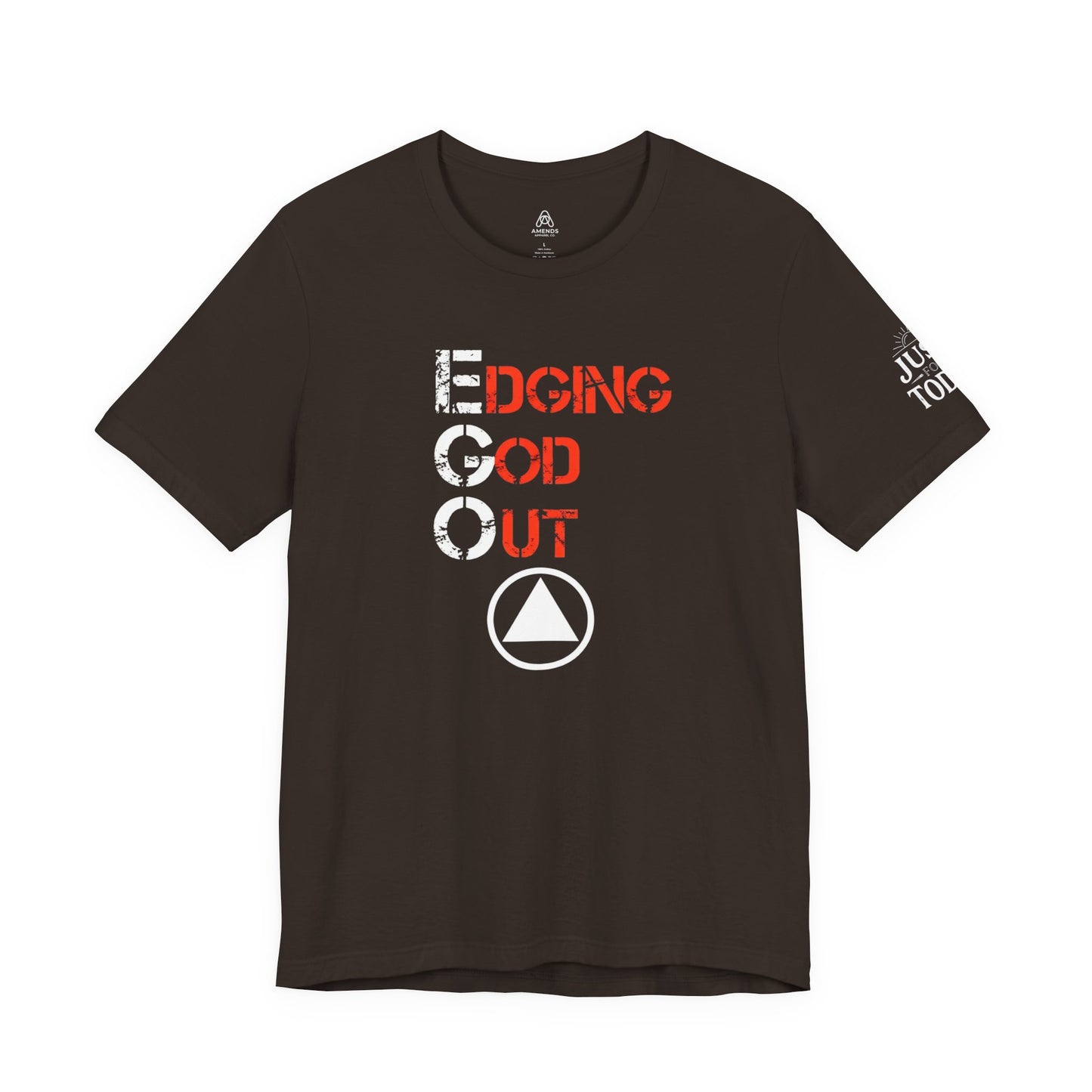 Edging God Out Tee | Stenciled Text Graphic T-Shirt