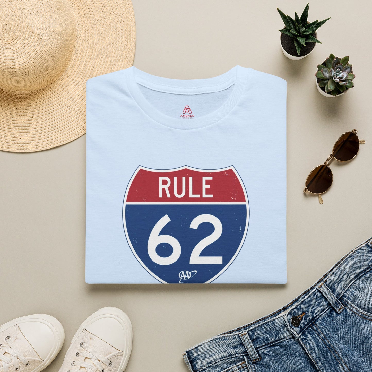 Rule 62 T‑Shirt — "Don’t Take Yourself Too Damn Seriously" Relaxed Tee | Amends Apparel Co