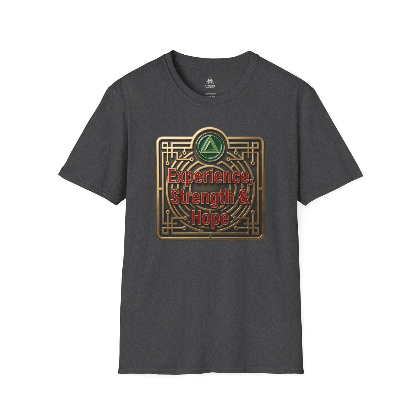 T-Shirt — "Experience, Strength & Hope" Recovery Symbol Tee | Amends Apparel Co