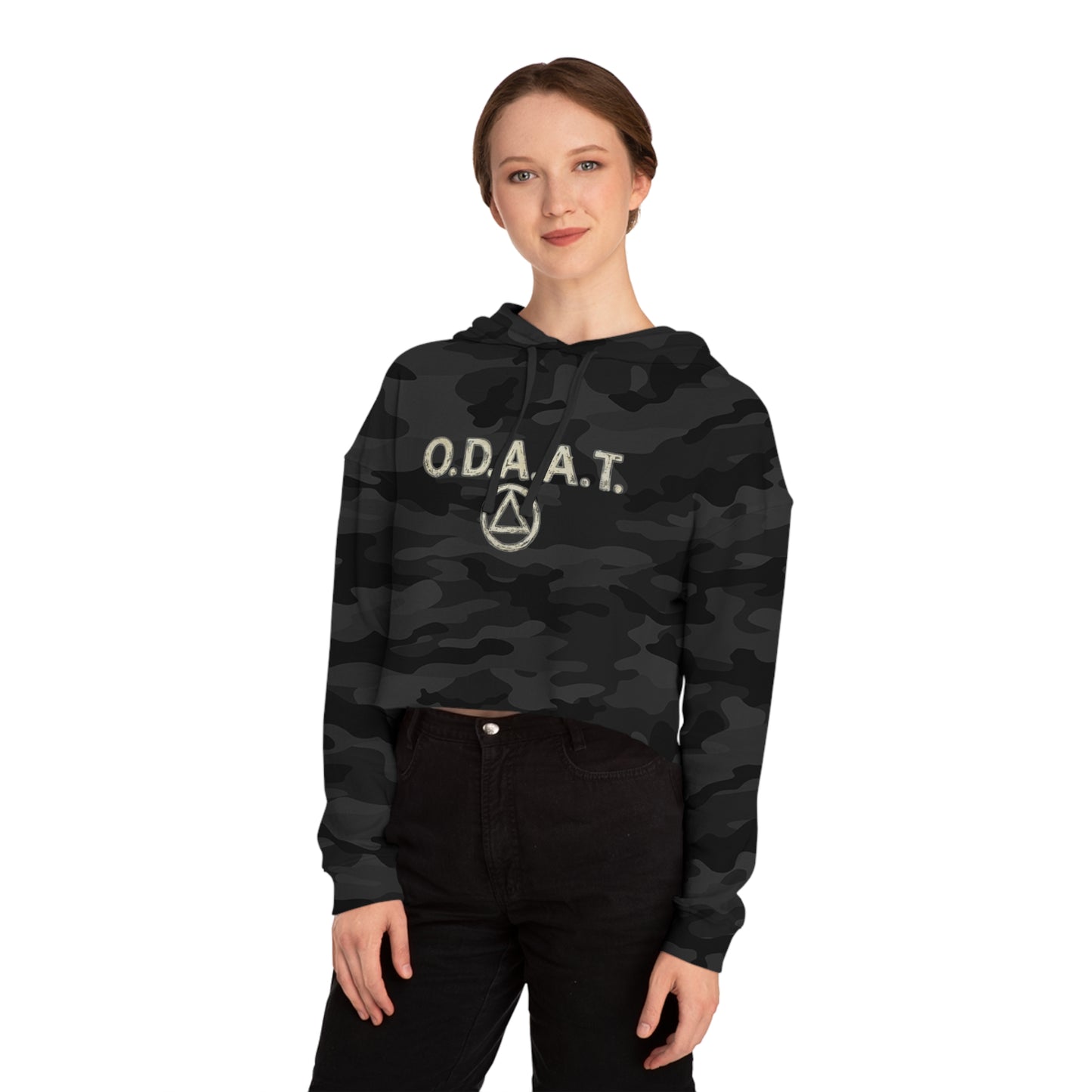 Cropped Hoodie — O.D.A.A.T. Recovery Design (Just For Today)
