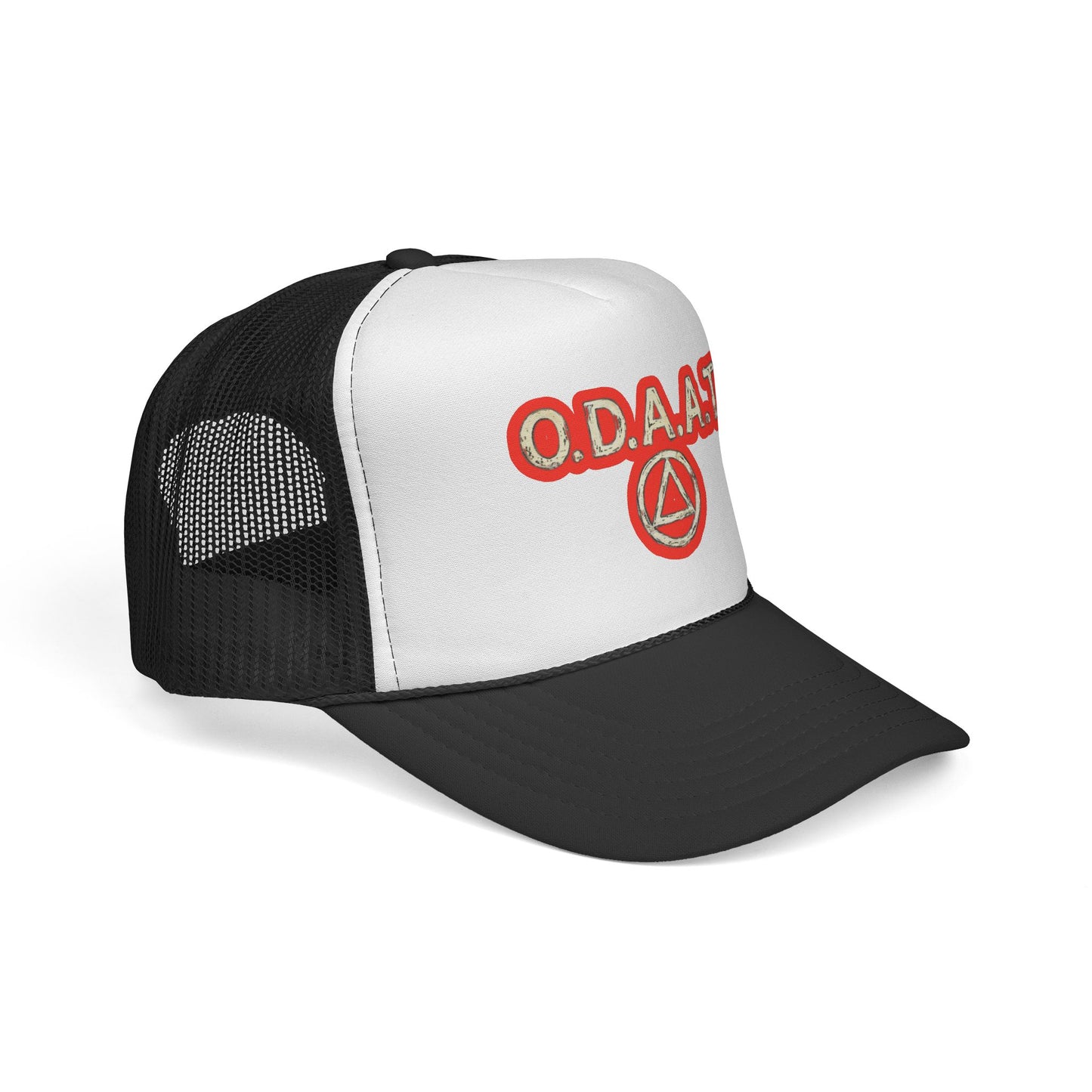 O.D.A.A.T. Trucker Cap — Recovery Sobriety Hat with AA Symbol