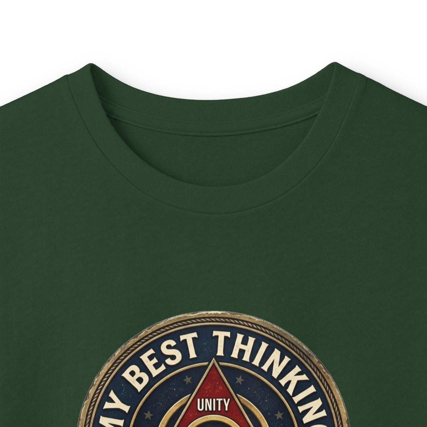 AA Recovery Long Sleeve Tee — “My Best Thinking Got Me Here” with ‘Just For Today’ Back Print