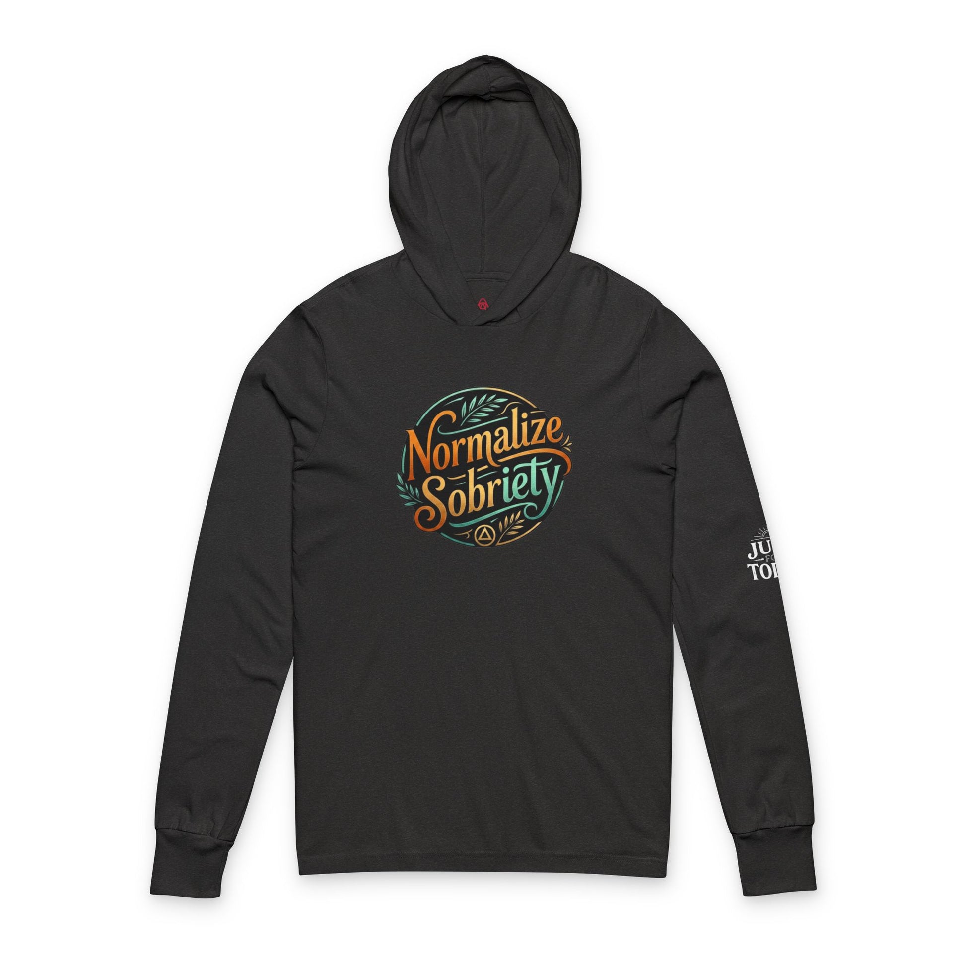 Normalize Sobriety Hooded Long Sleeve Tee | Amends Apparel Co
