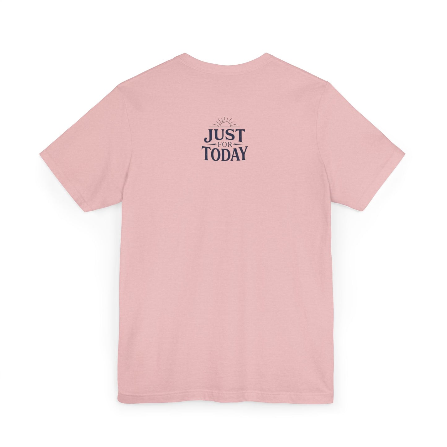 Cassette Tape Tee — 'Play the Past' Vintage Music T-Shirt with “Just For Today” Back Print