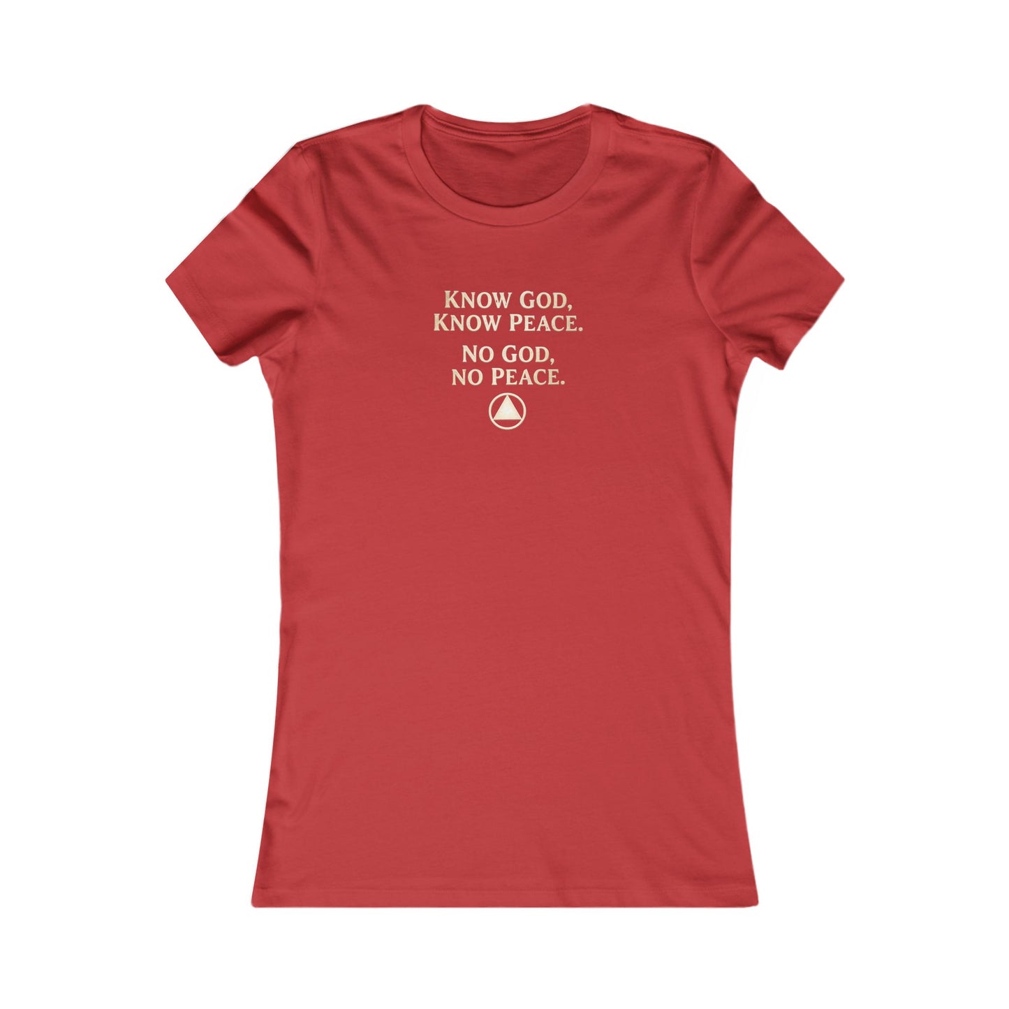Women's Faith Tee — "Know God, Know Peace" Inspirational Christian T-Shirt | Amends Apparel Co