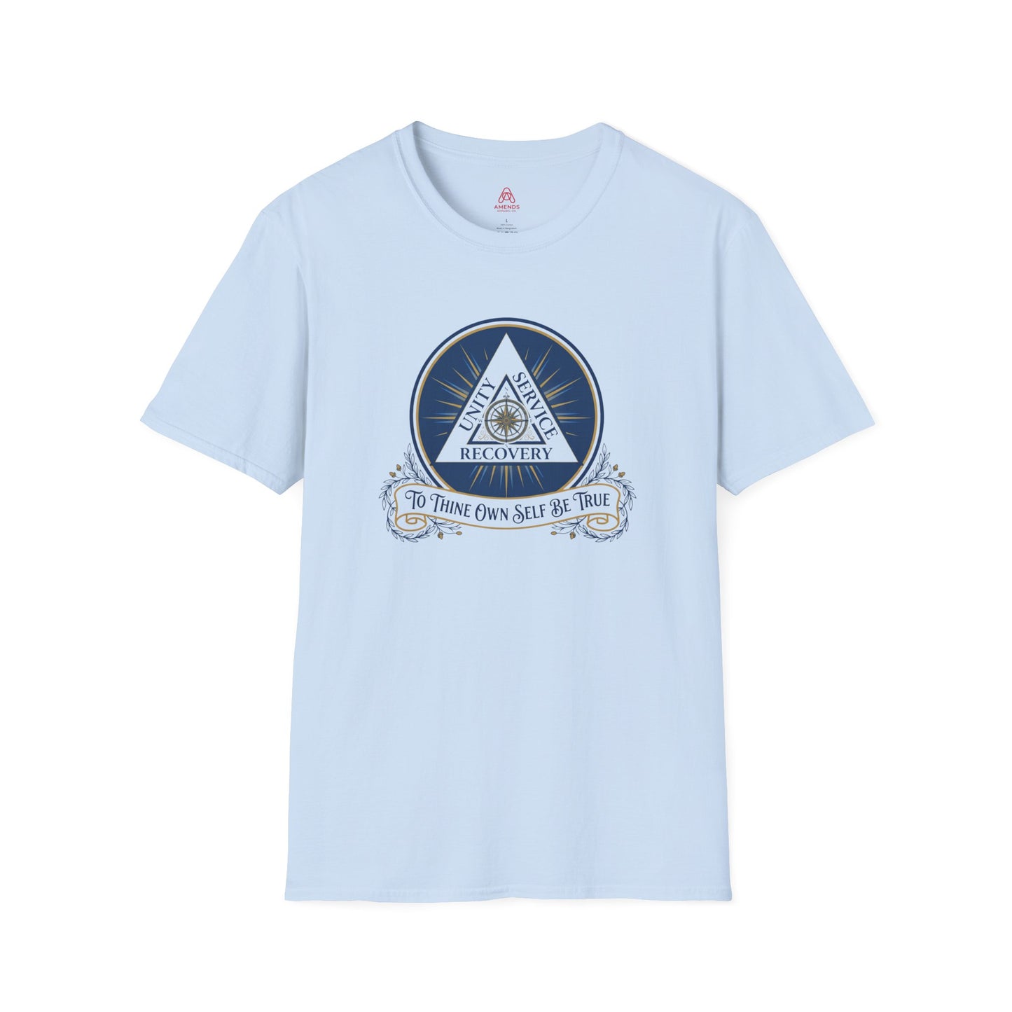 Recovery Triangle T-Shirt — "To Thine Own Self Be True" | Unity Service Recovery Tee