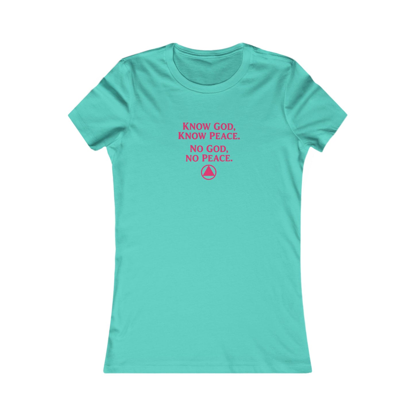 Women's Faith Tee — "Know God, Know Peace" Inspirational Christian T-Shirt | Amends Apparel Co