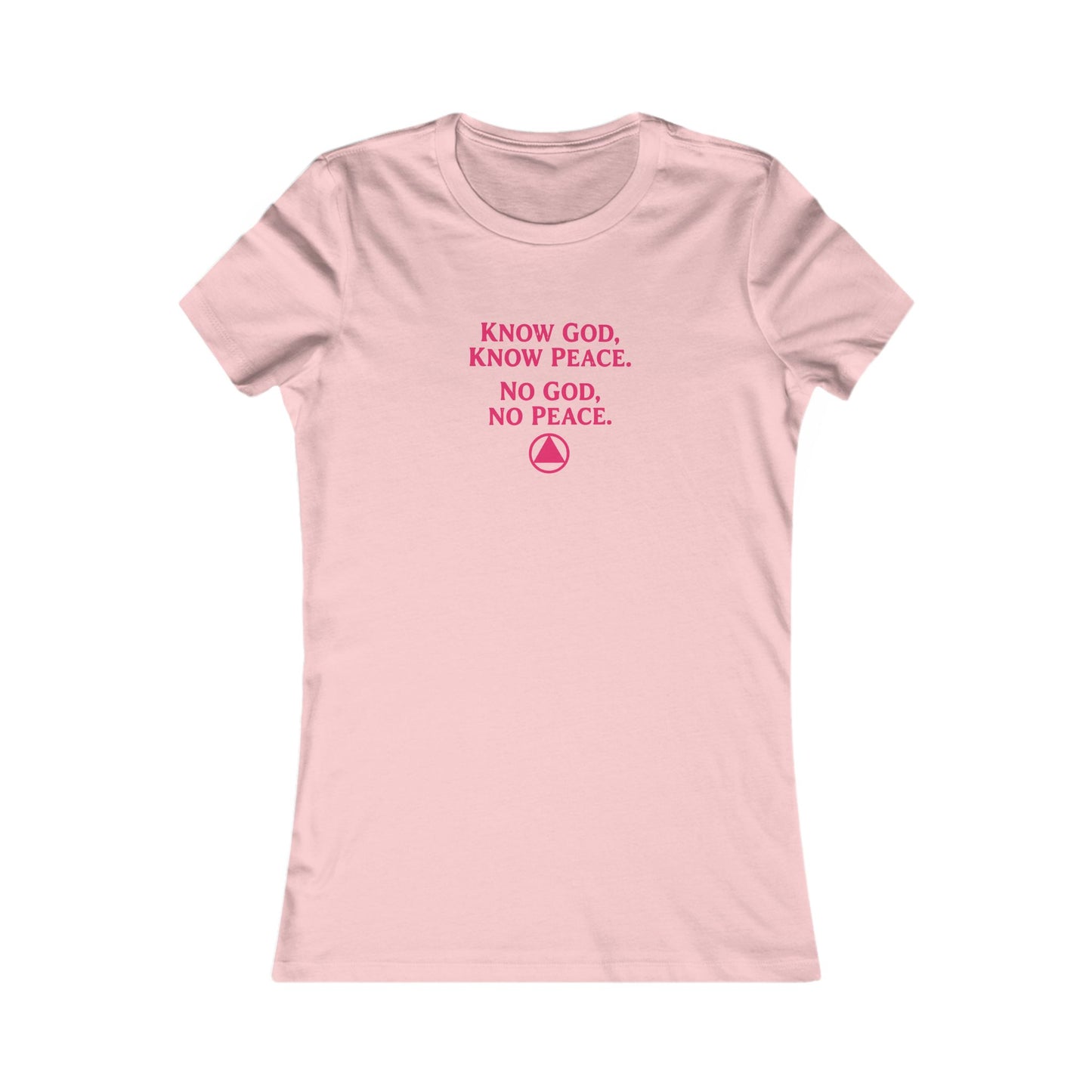 Women's Faith Tee — "Know God, Know Peace" Inspirational Christian T-Shirt | Amends Apparel Co
