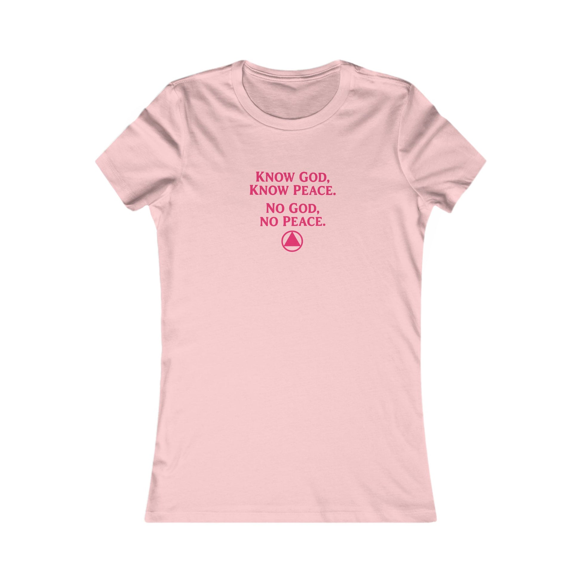 Women's Faith Tee — "Know God, Know Peace" Inspirational Christian T-Shirt | Amends Apparel Co