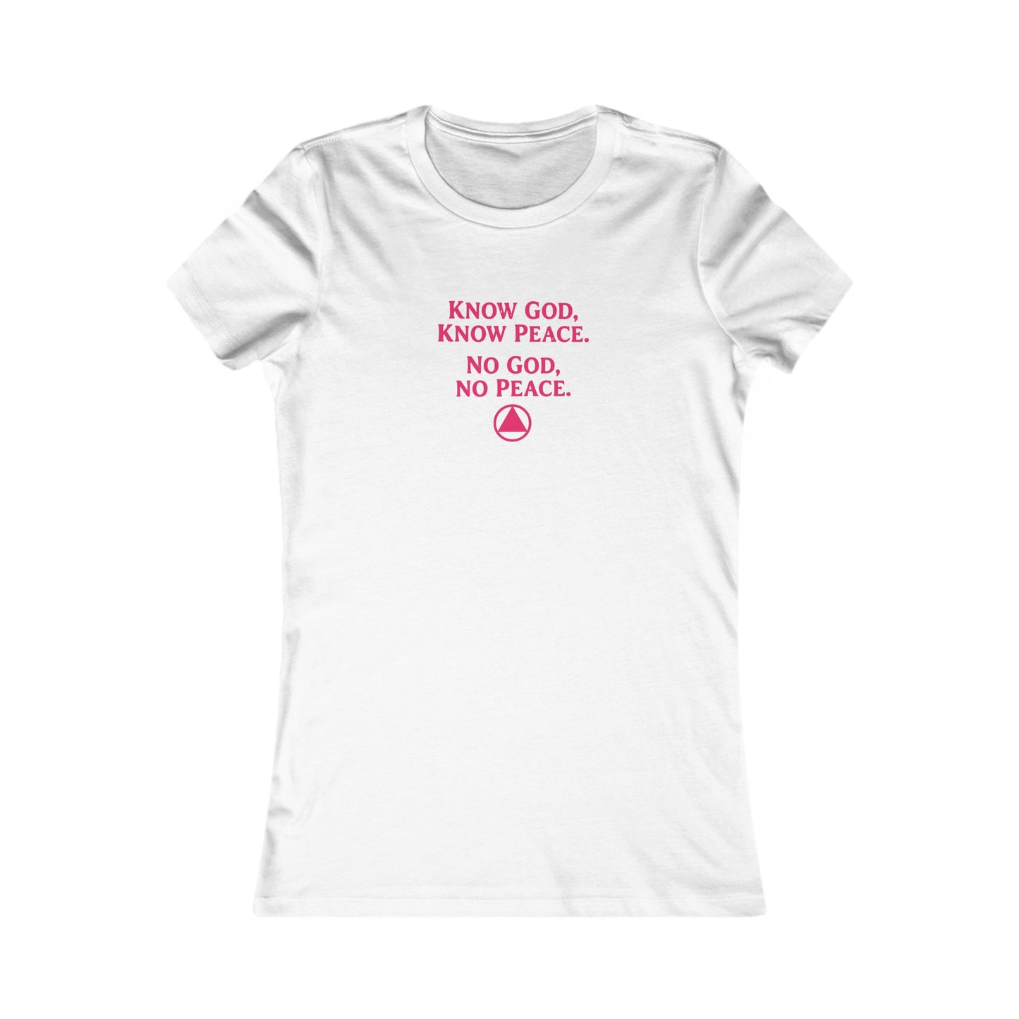 Women's Faith Tee — "Know God, Know Peace" Inspirational Christian T-Shirt | Amends Apparel Co