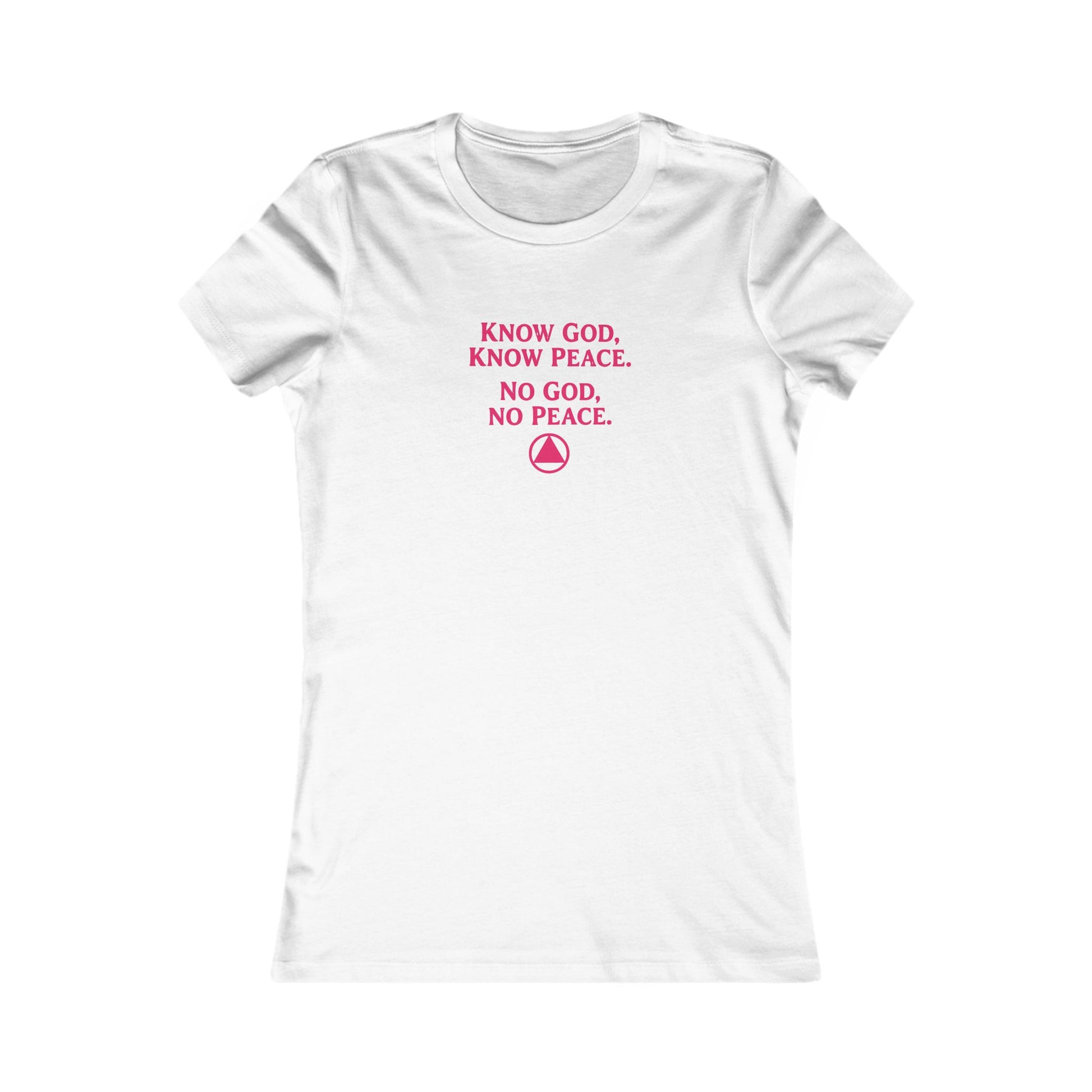 Women's Faith Tee — "Know God, Know Peace" Inspirational Christian T-Shirt | Amends Apparel Co