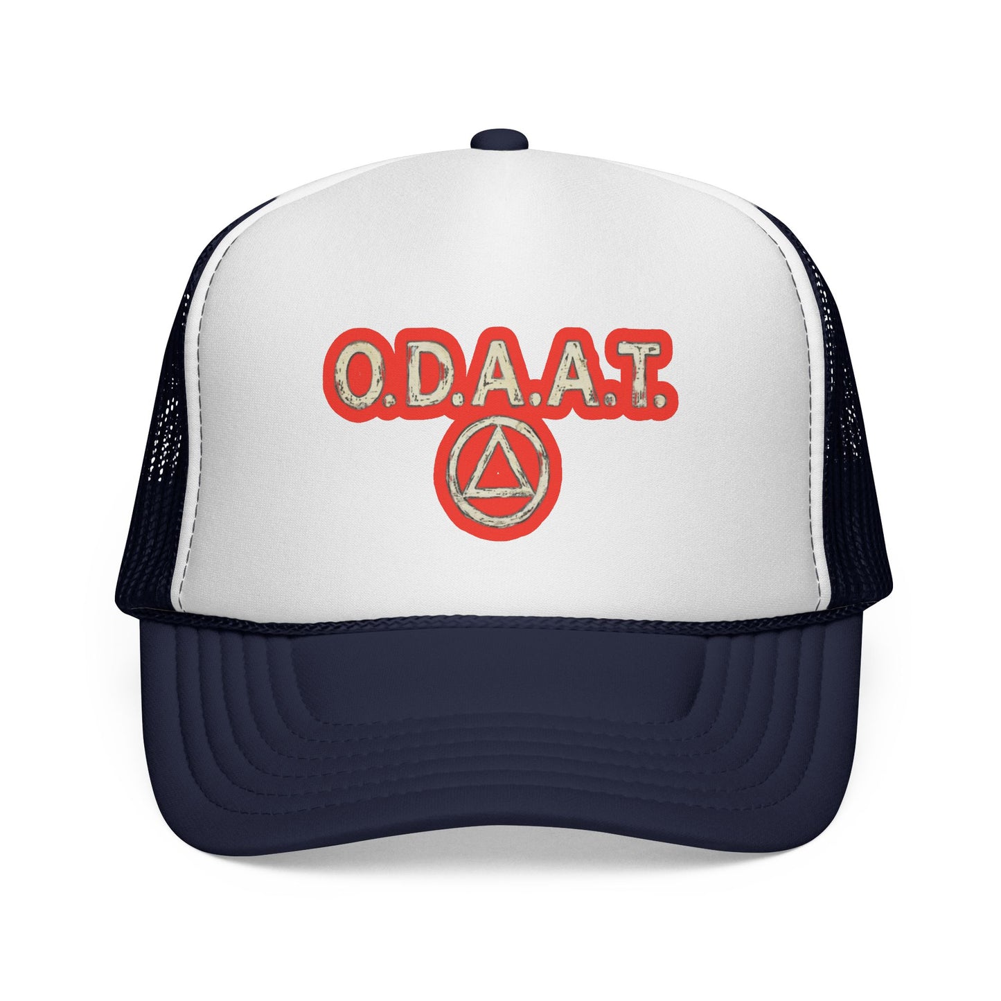 O.D.A.A.T. Trucker Cap — Recovery Sobriety Hat with AA Symbol