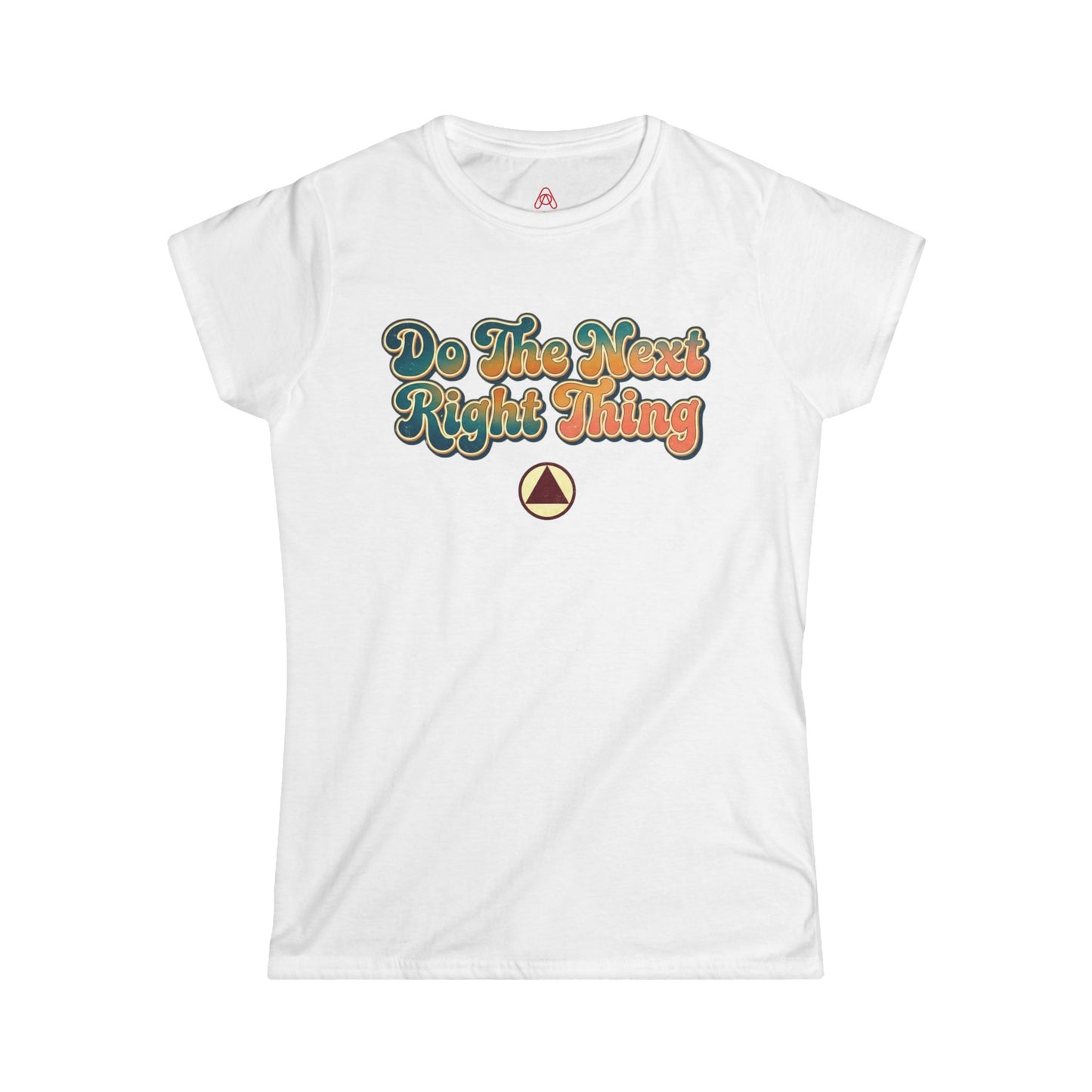 Do The Next Right Thing Women’s Tee – Inspirational Retro Graphic ‘Just For Today’ Shirt
