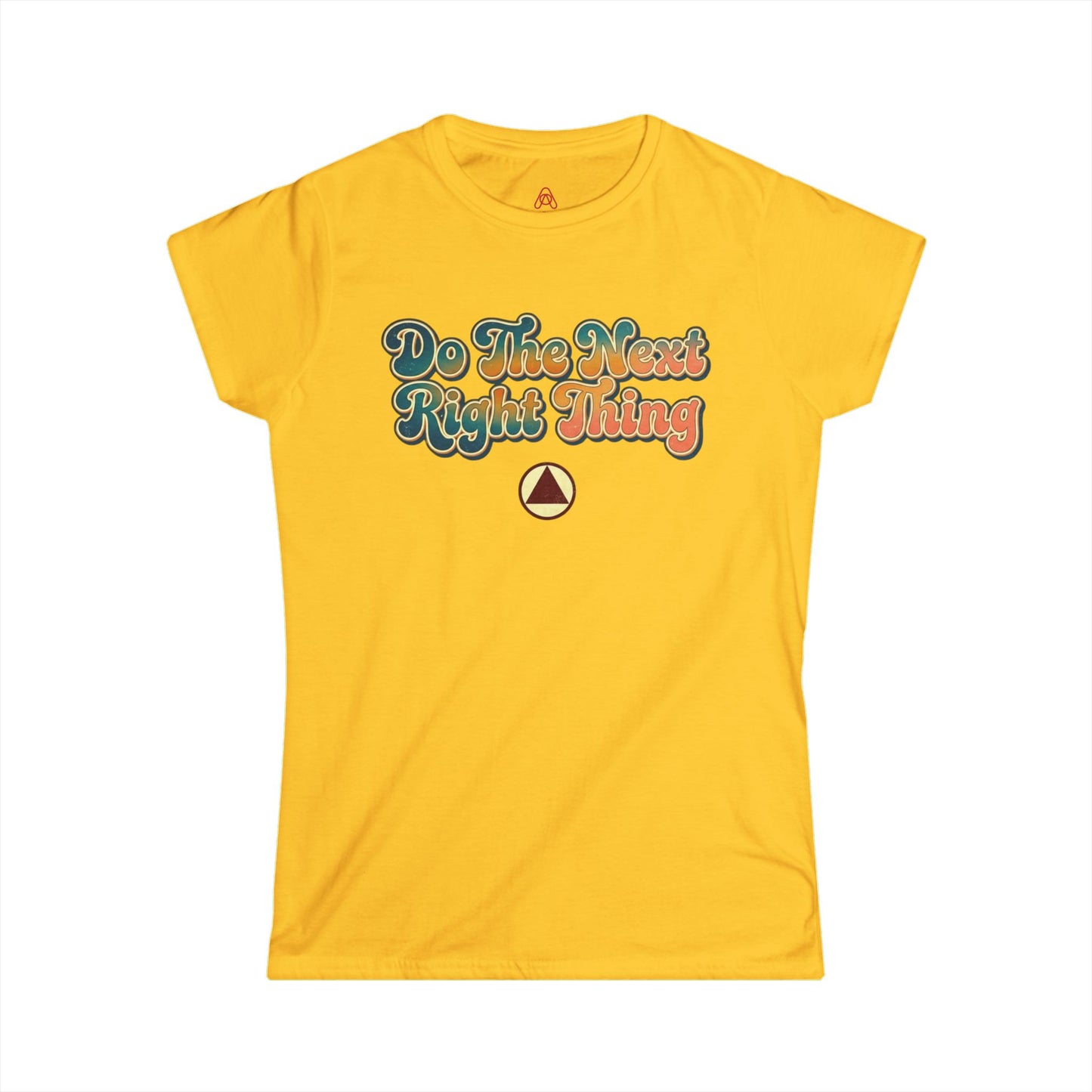 Do The Next Right Thing Women’s Tee – Inspirational Retro Graphic ‘Just For Today’ Shirt