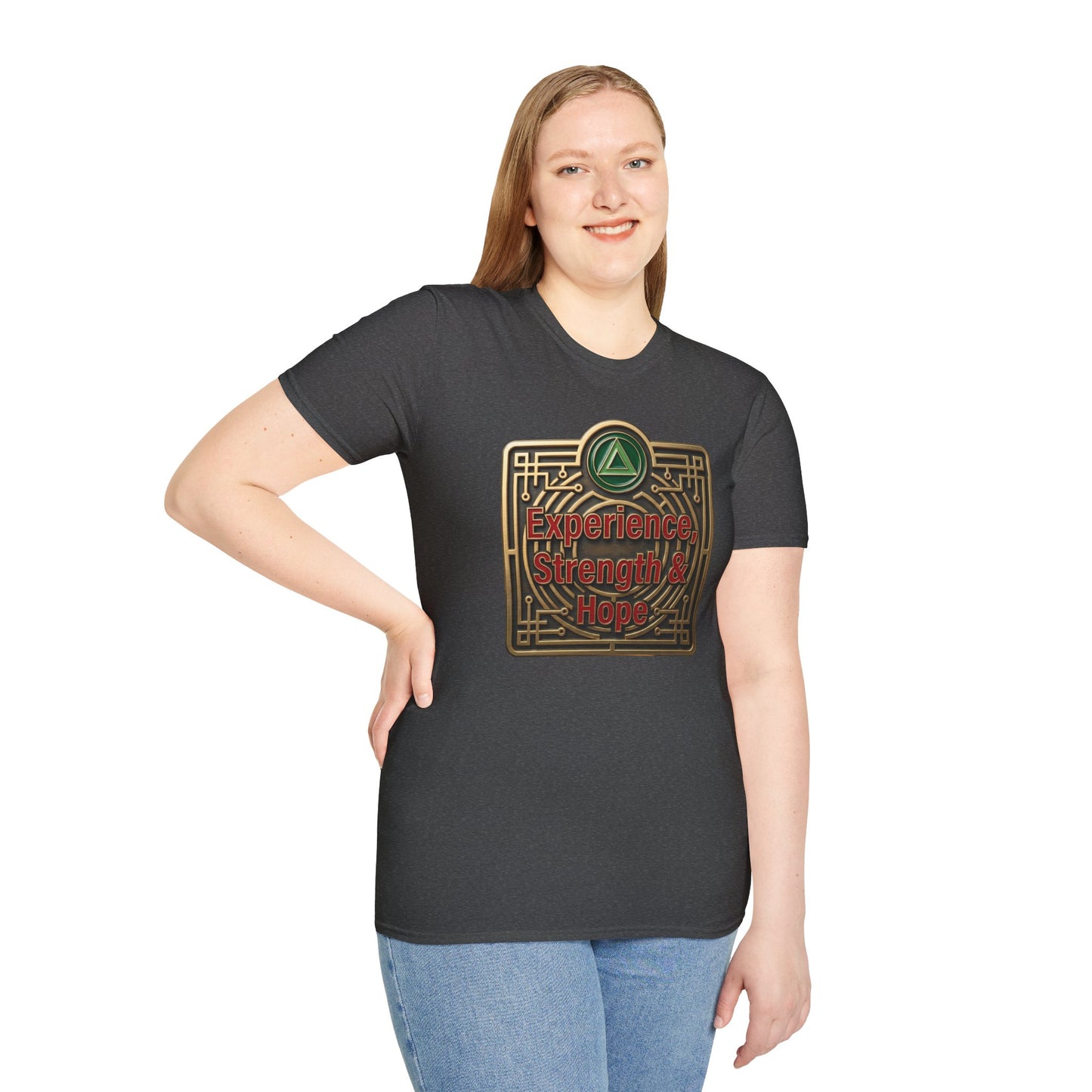 T-Shirt — "Experience, Strength & Hope" Recovery Symbol Tee | Amends Apparel Co