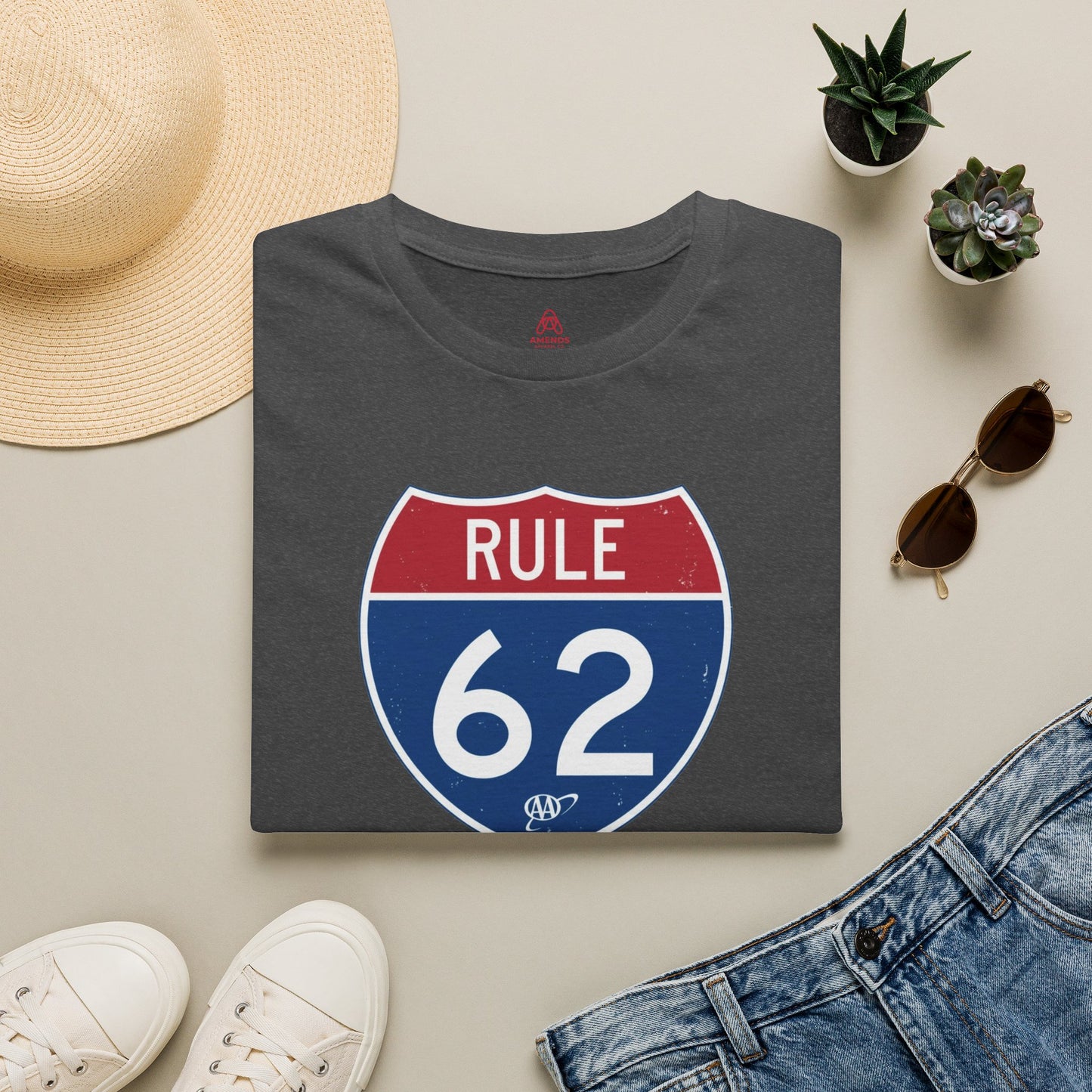 Rule 62 T‑Shirt — "Don’t Take Yourself Too Damn Seriously" Relaxed Tee | Amends Apparel Co