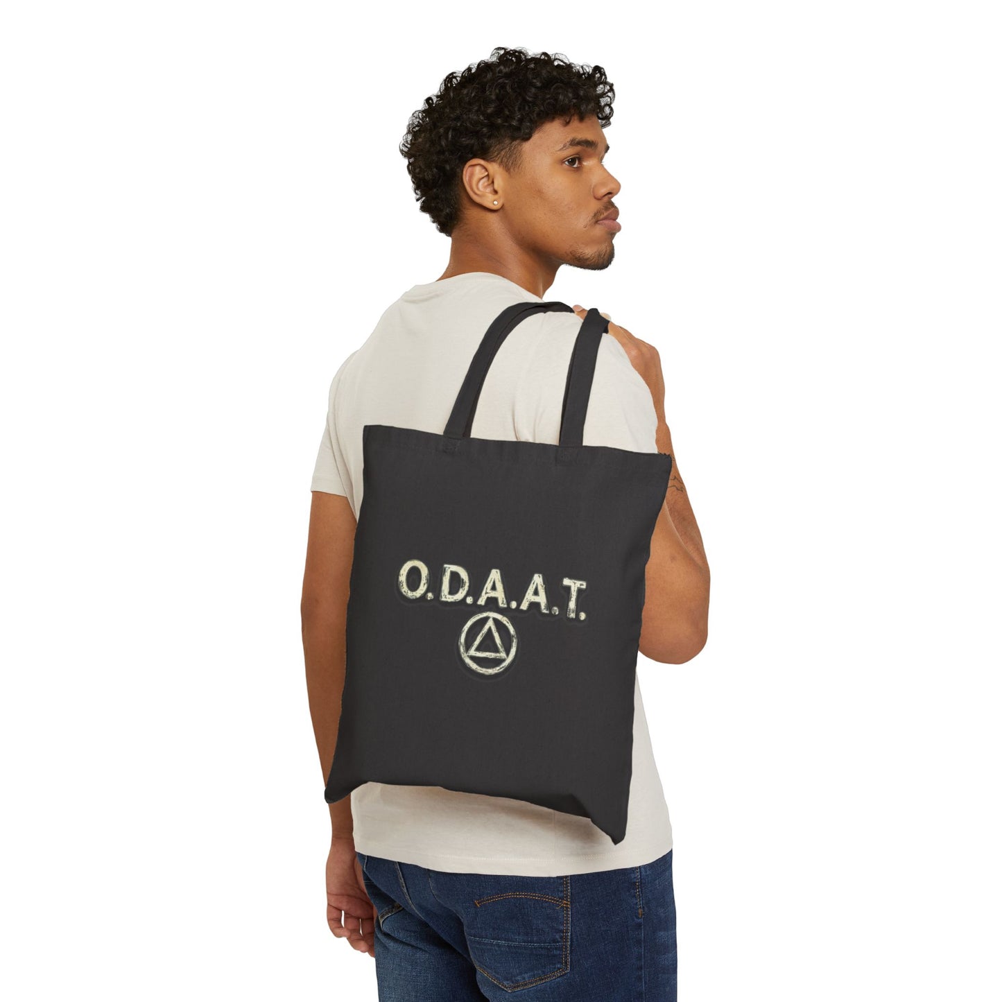 O.D.A.A.T. Recovery Triangle Tote Bag — Recovery Symbol Cotton Canvas Tote