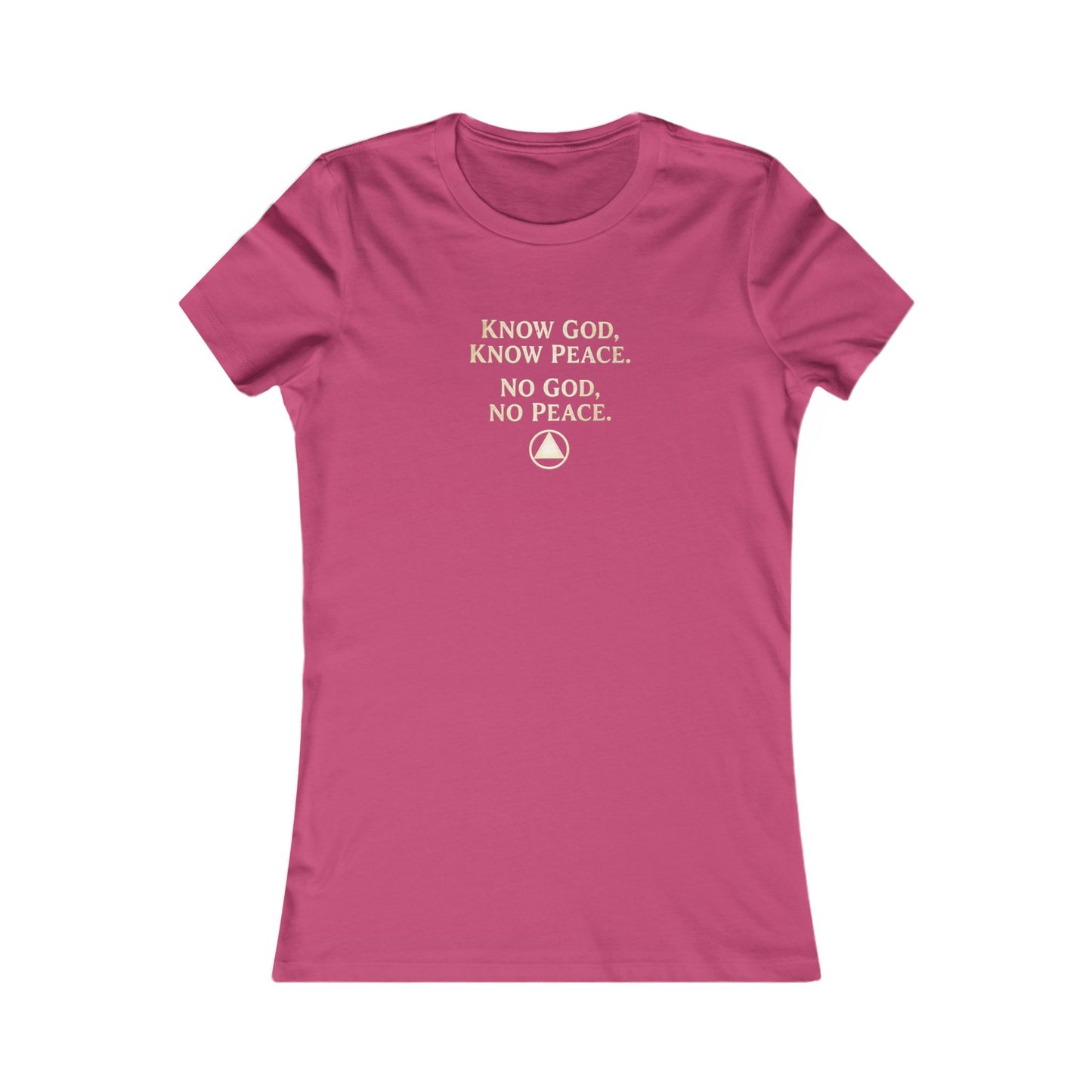 Women's Faith Tee — "Know God, Know Peace" Inspirational Christian T-Shirt | Amends Apparel Co