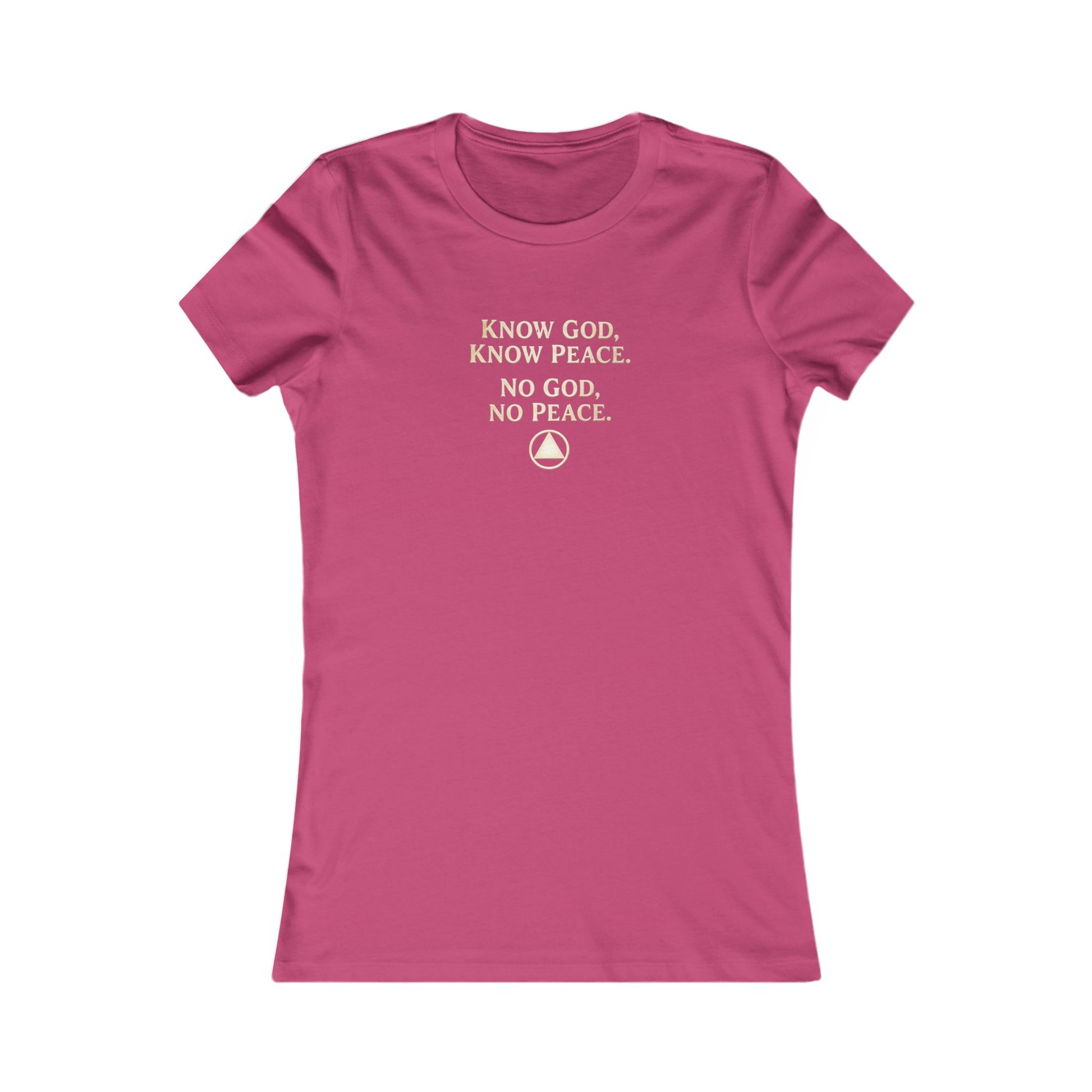Women's Faith Tee — "Know God, Know Peace" Inspirational Christian T-Shirt | Amends Apparel Co