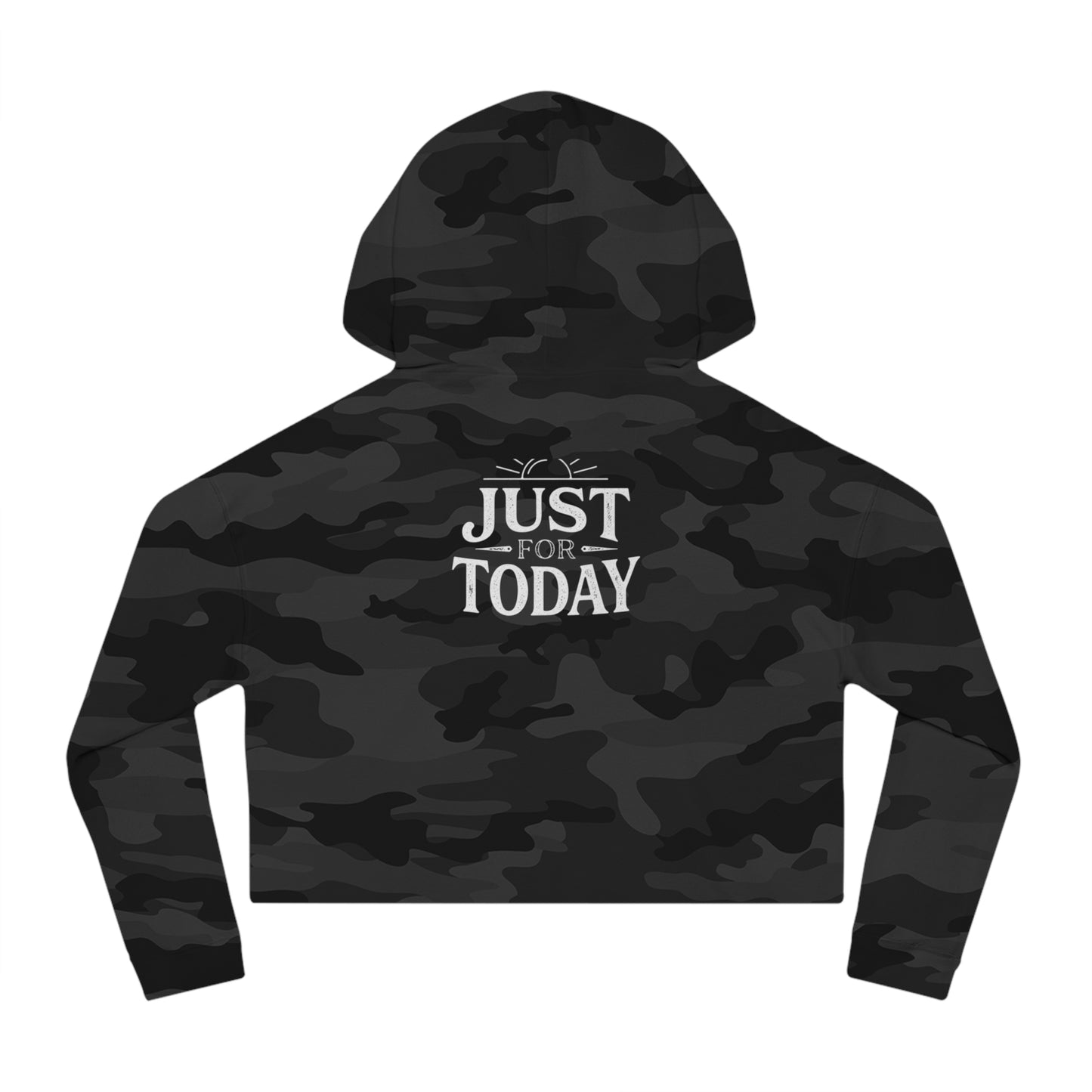 Cropped Hoodie — O.D.A.A.T. Recovery Design (Just For Today)