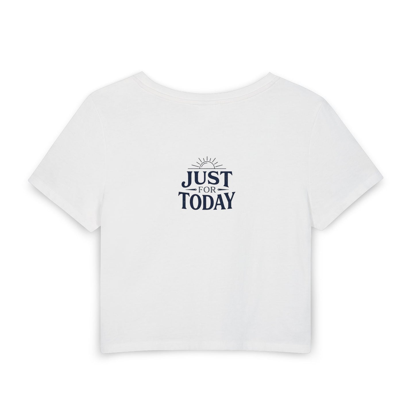 Sober & Alive Crop Tee — "Rad Day to Be Sober" Women's Baby T-Shirt | Amends Apparel Co