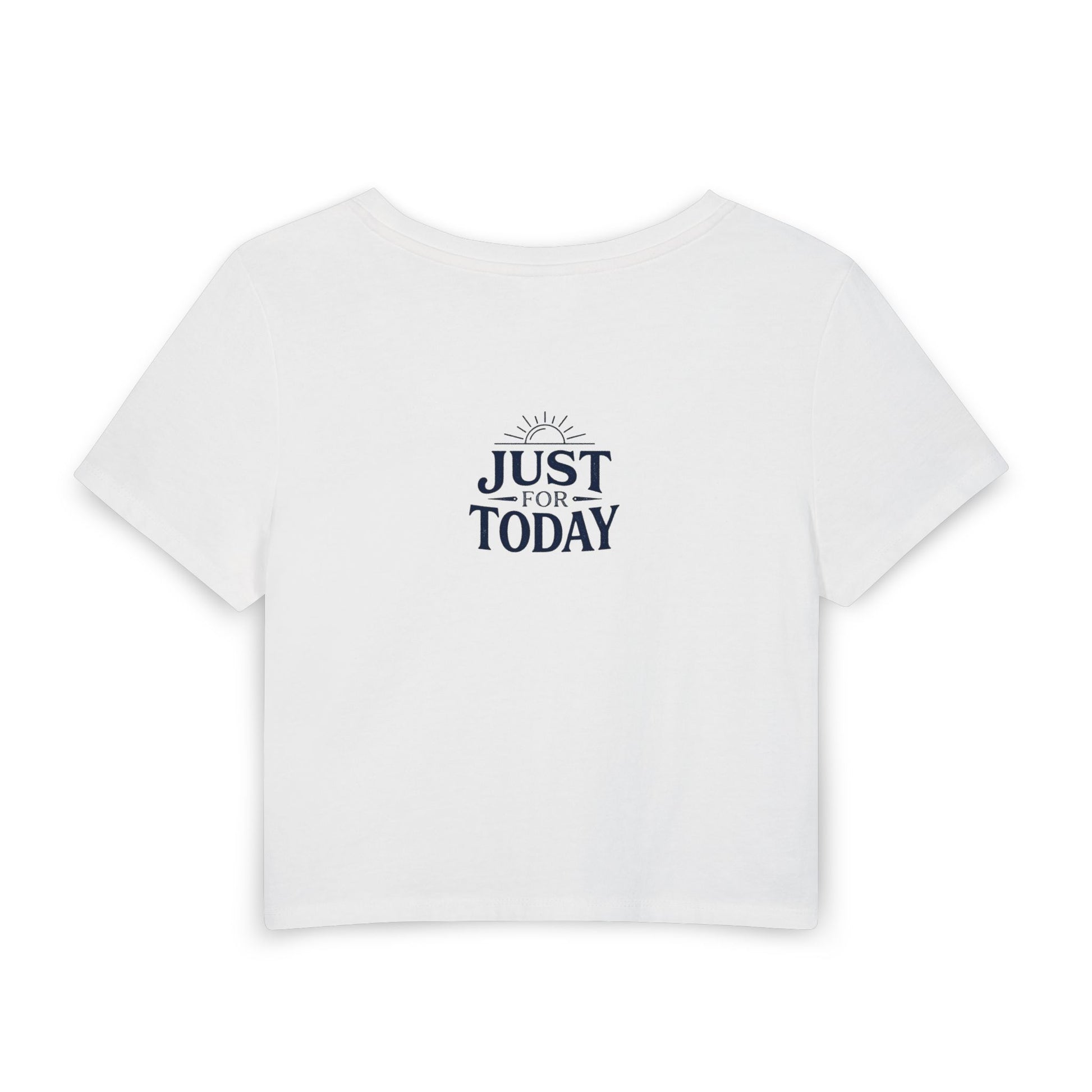 Sober & Alive Crop Tee — "Rad Day to Be Sober" Women's Baby T-Shirt | Amends Apparel Co