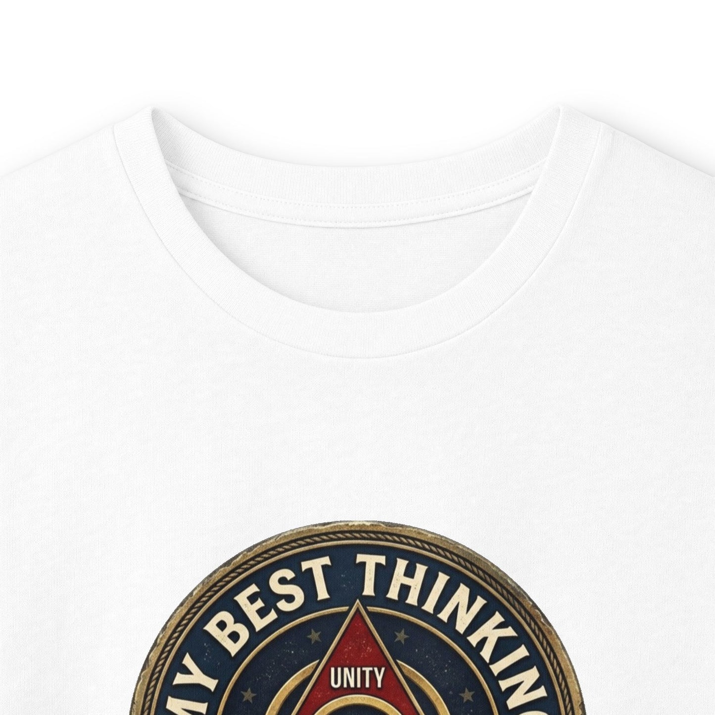 AA Recovery Long Sleeve Tee — “My Best Thinking Got Me Here” with ‘Just For Today’ Back Print