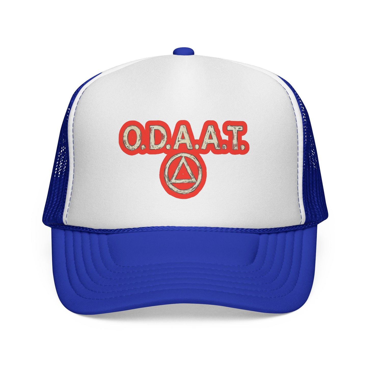 O.D.A.A.T. Trucker Cap — Recovery Sobriety Hat with AA Symbol