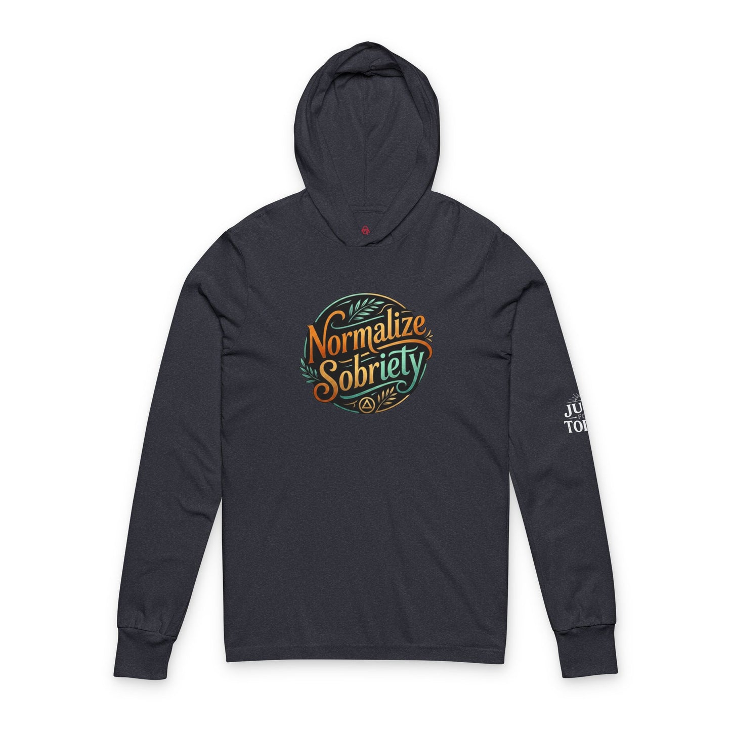 Normalize Sobriety Hooded Long Sleeve Tee | Amends Apparel Co