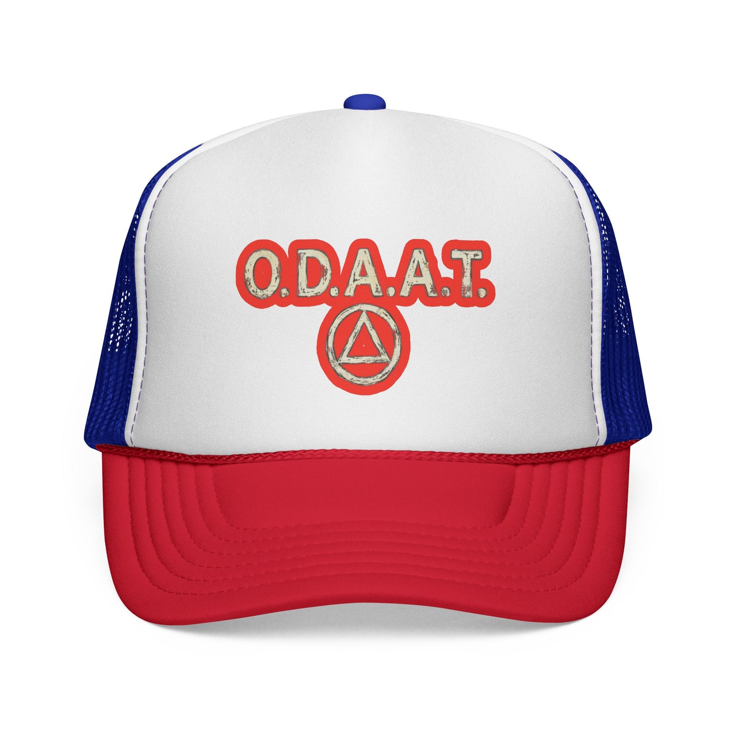 O.D.A.A.T. Trucker Cap — Recovery Sobriety Hat with AA Symbol
