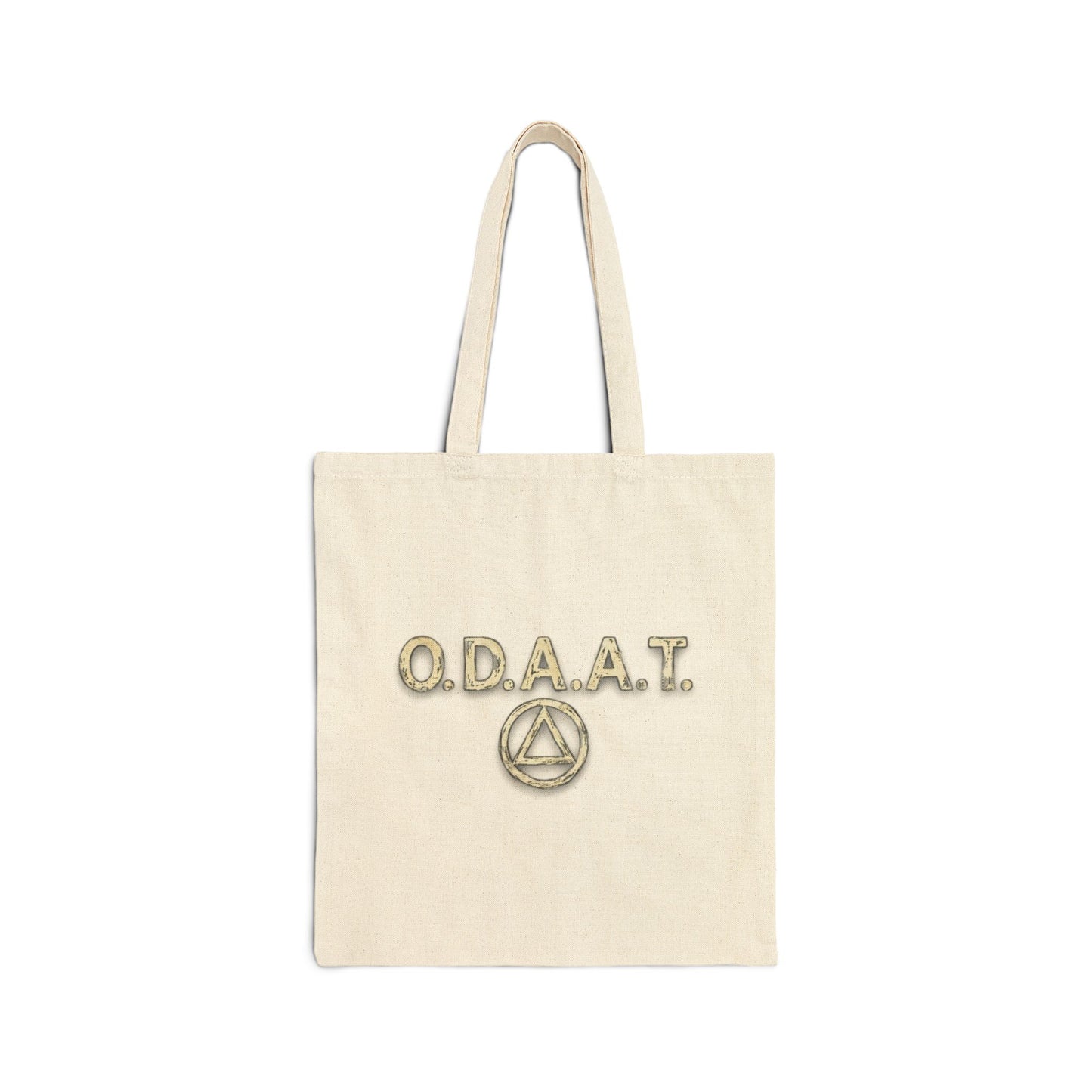O.D.A.A.T. Recovery Triangle Tote Bag — Recovery Symbol Cotton Canvas Tote