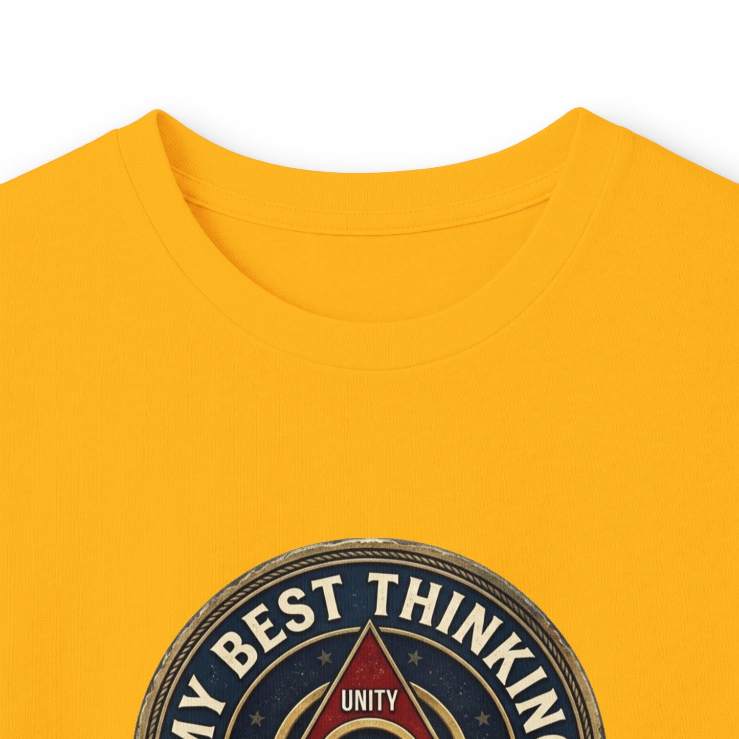 AA Recovery Long Sleeve Tee — “My Best Thinking Got Me Here” with ‘Just For Today’ Back Print