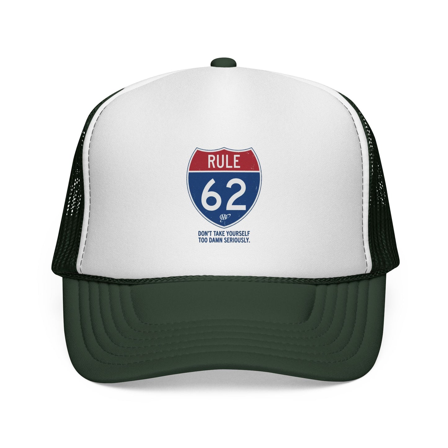 Trucker Cap — Rule 62 Retro Road Sign Patch Hat | Amends Apparel Co
