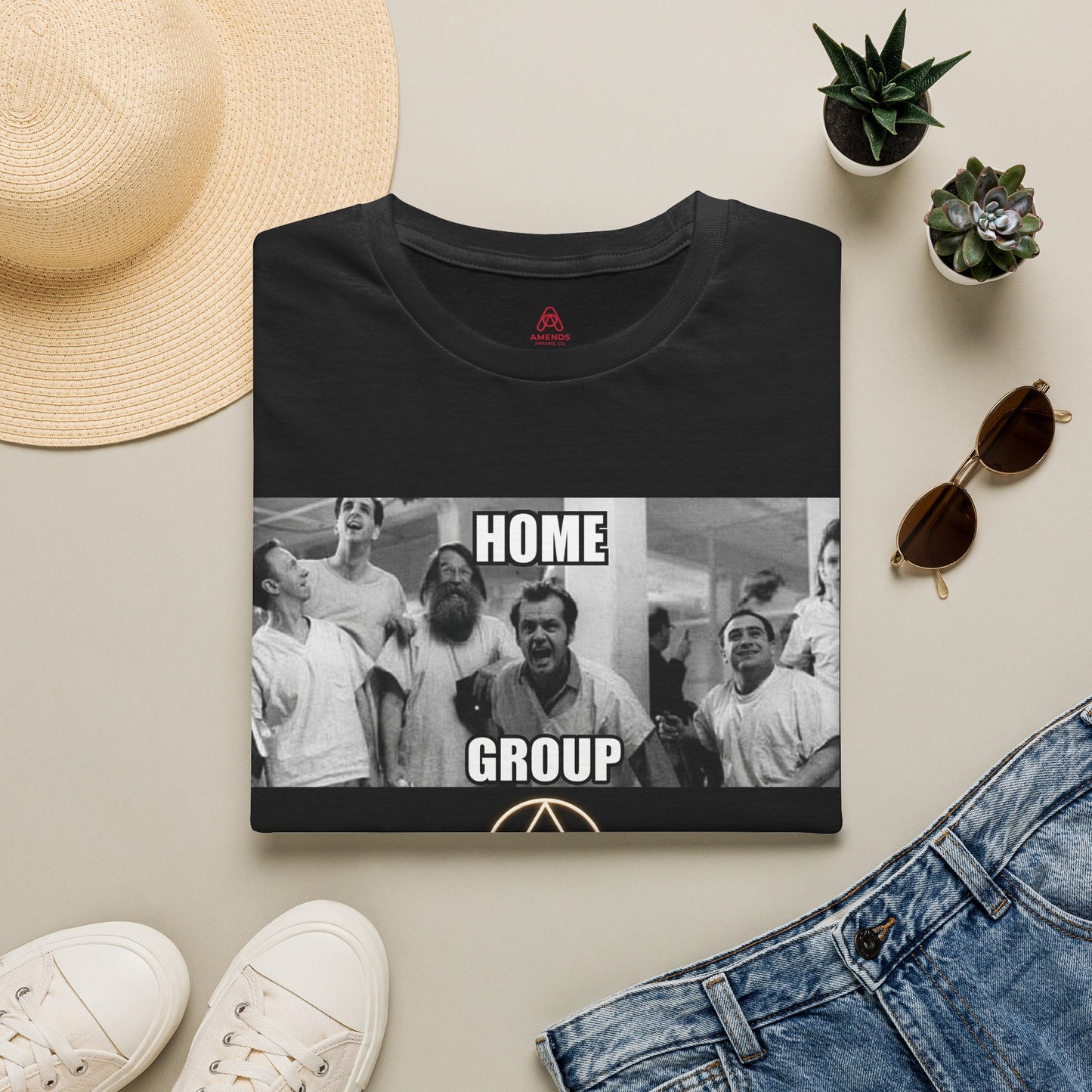 Home Group T-Shirt — Recovery Support Circle Tee | Amends Apparel Co