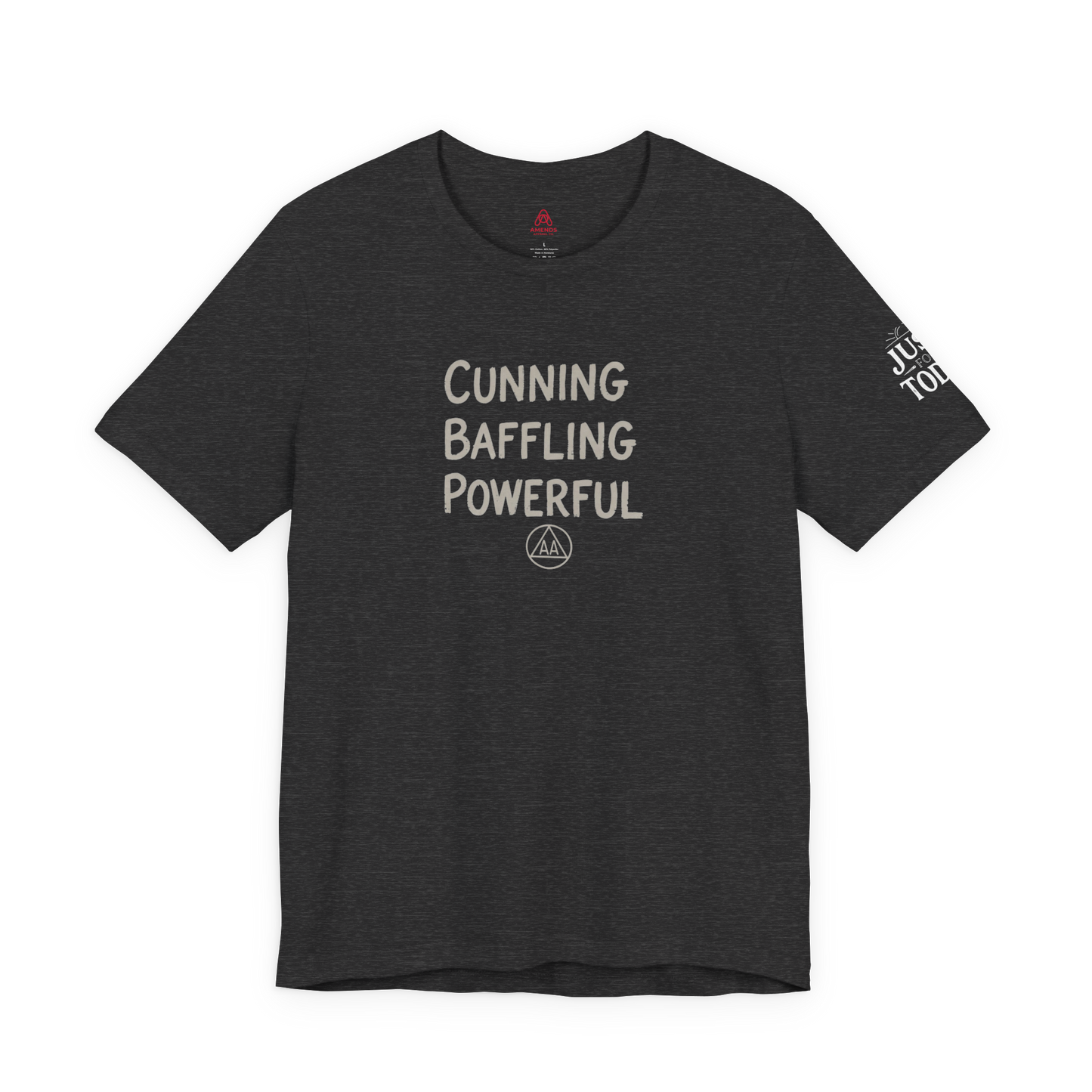 Cunning Baffling Powerful Tee — Inspirational Graphic Short Sleeve Shirt