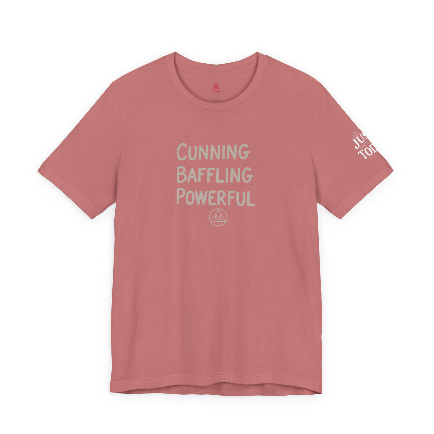 Cunning Baffling Powerful Tee — Inspirational Graphic Short Sleeve Shirt