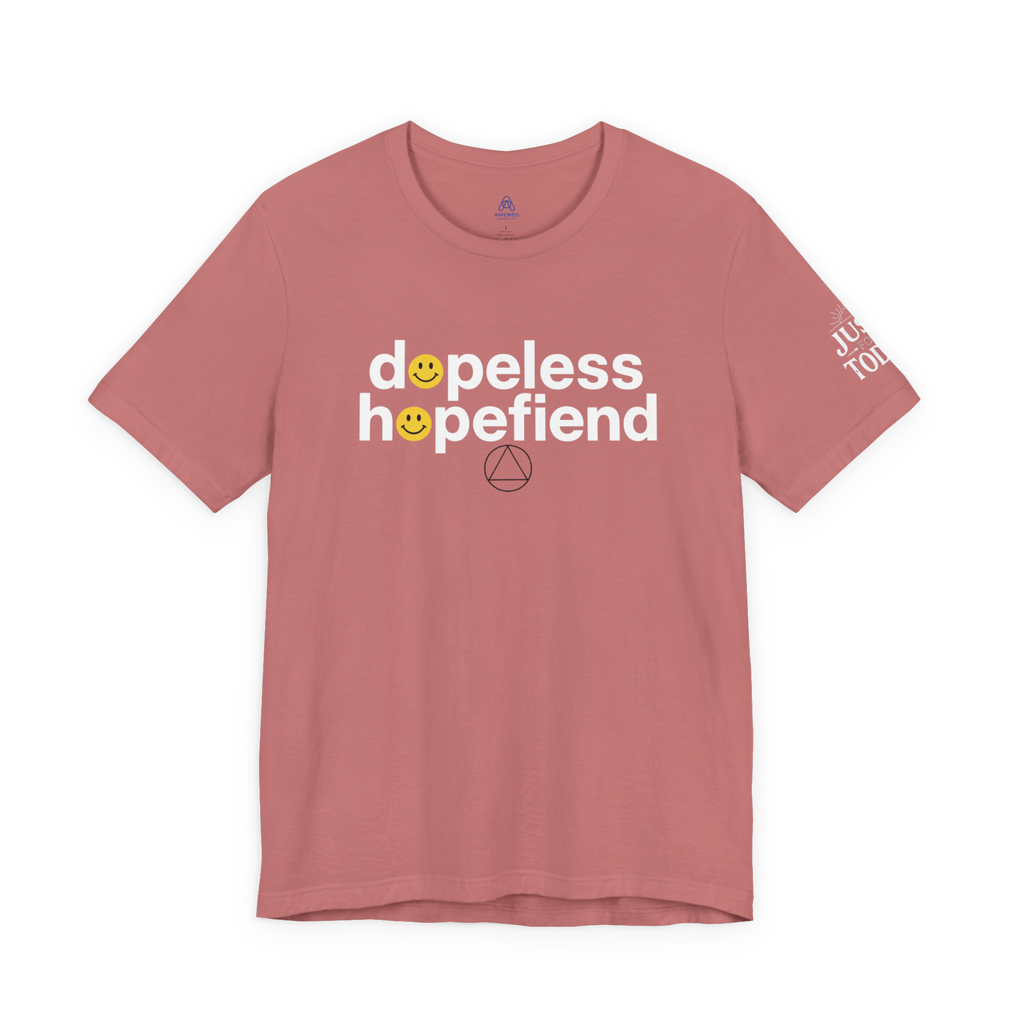 Dopeless Hopefiend T-Shirt | Recovery Humor Smiley Graphic Tee