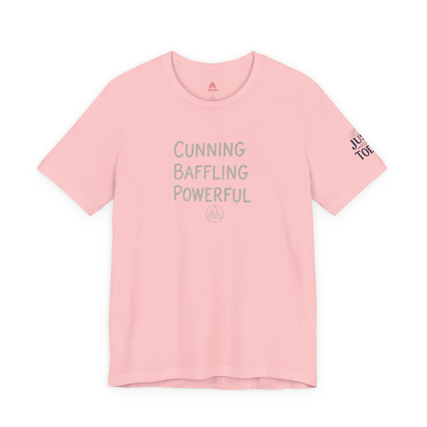 Cunning Baffling Powerful Tee — Inspirational Graphic Short Sleeve Shirt
