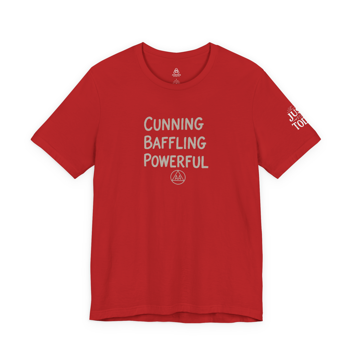 Cunning Baffling Powerful Tee — Inspirational Graphic Short Sleeve Shirt